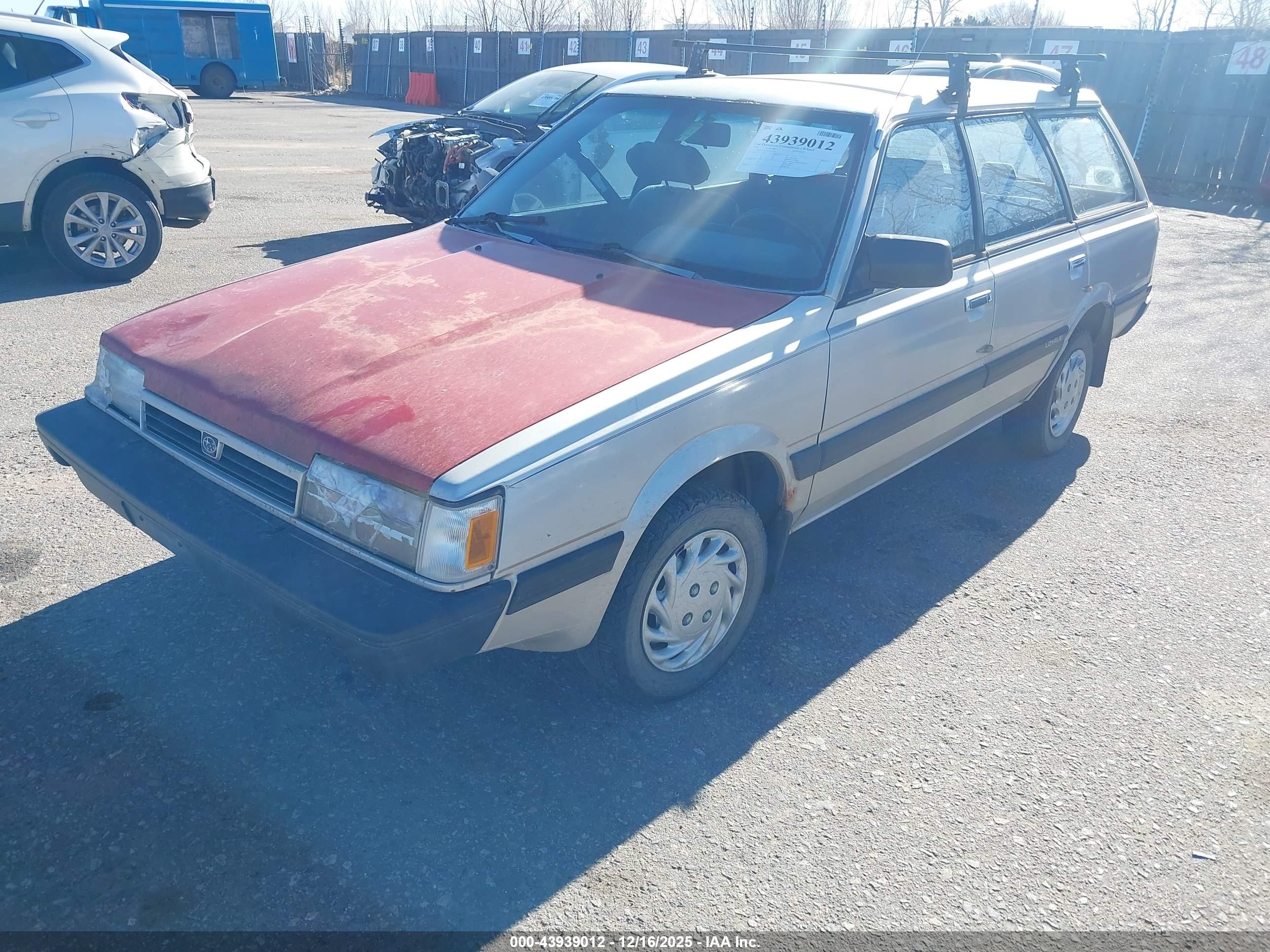 1991 Subaru Loyale   Silver vin: JF2AN52B1MD415121