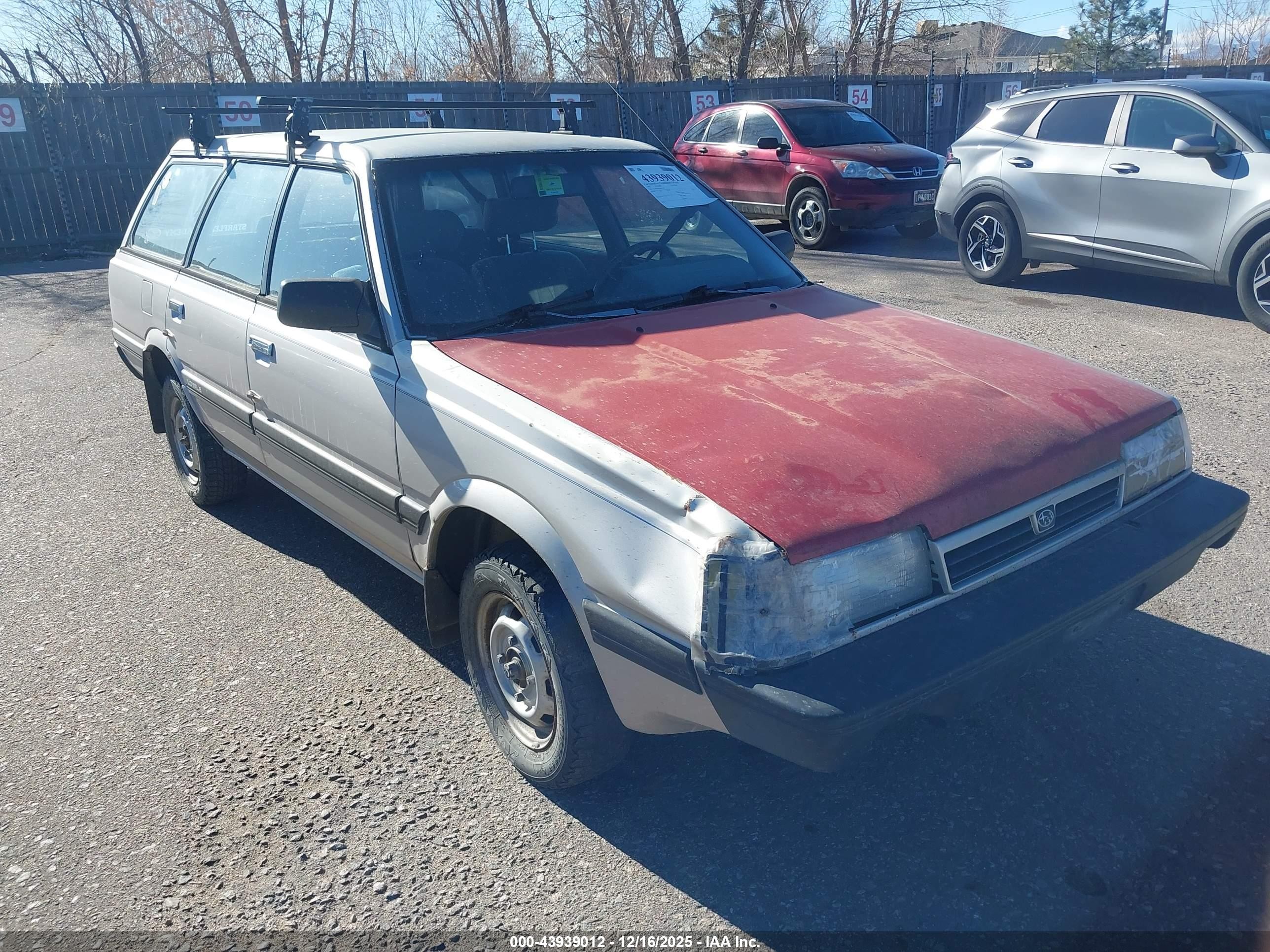 1991 Subaru Loyale   Silver vin: JF2AN52B1MD415121