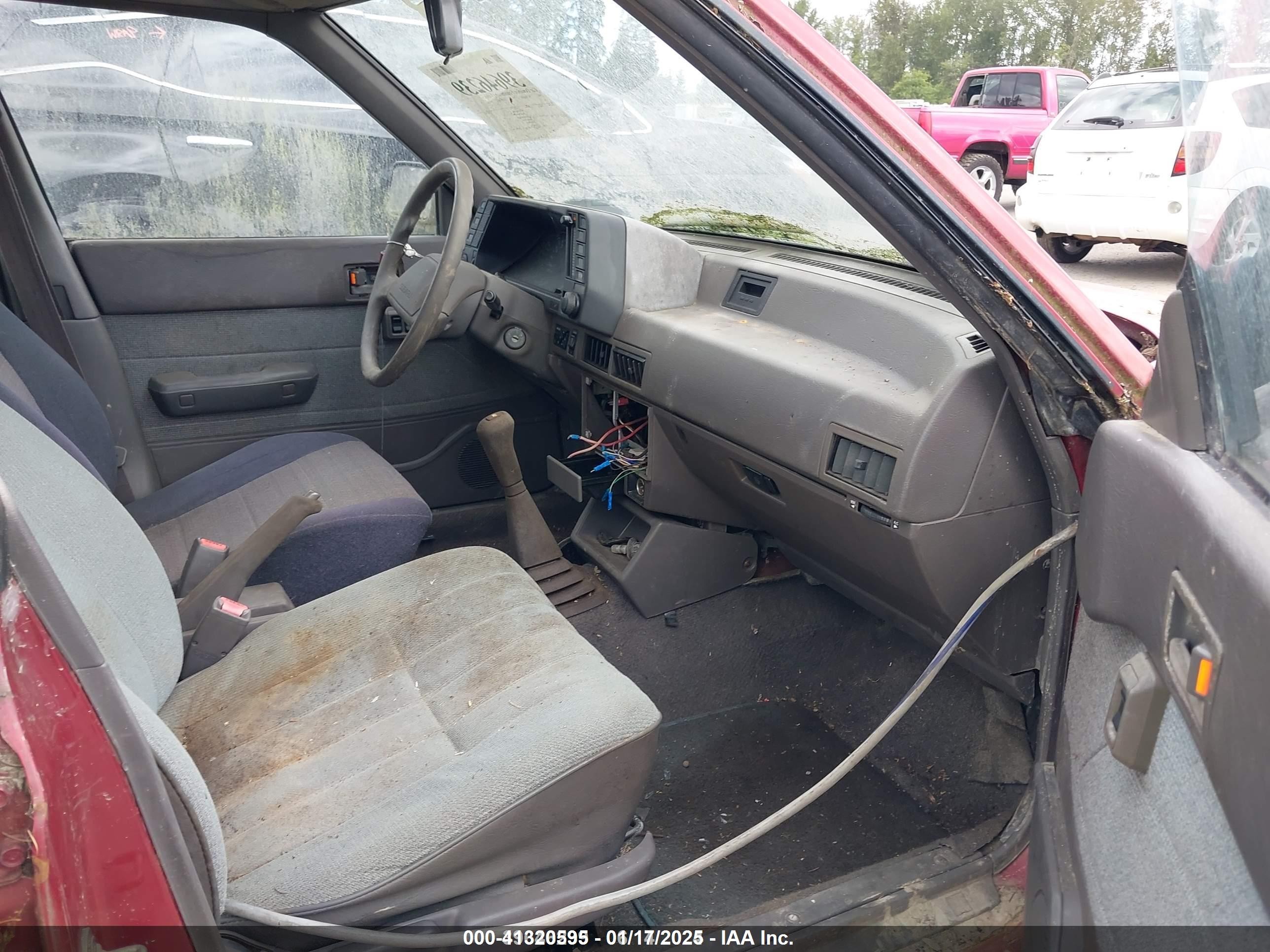 1991 Subaru Loyale   Red vin: JF2AN52B8MD405766
