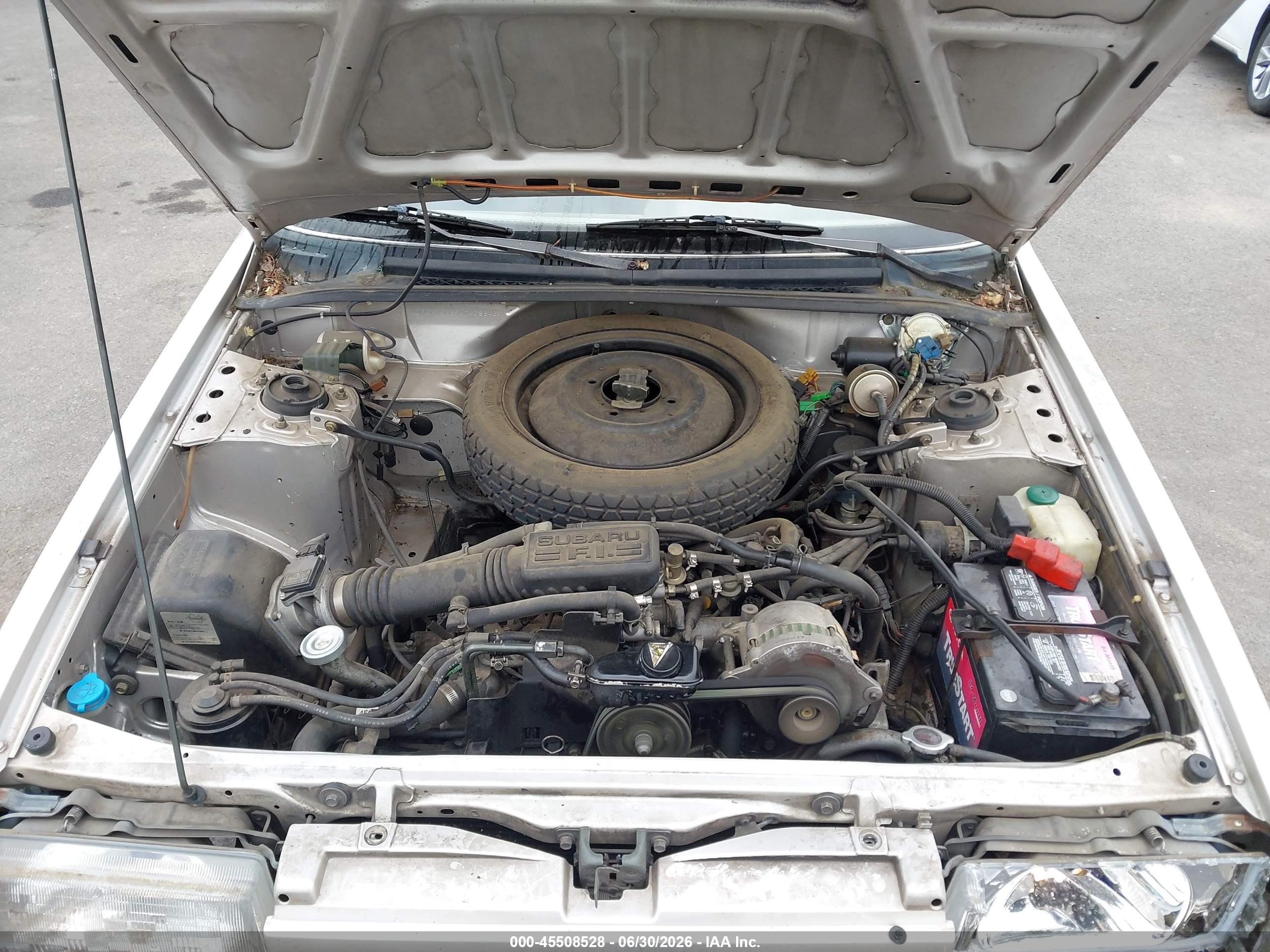 1990 Subaru Loyale Silver vin: JF2AN52B9LD408643