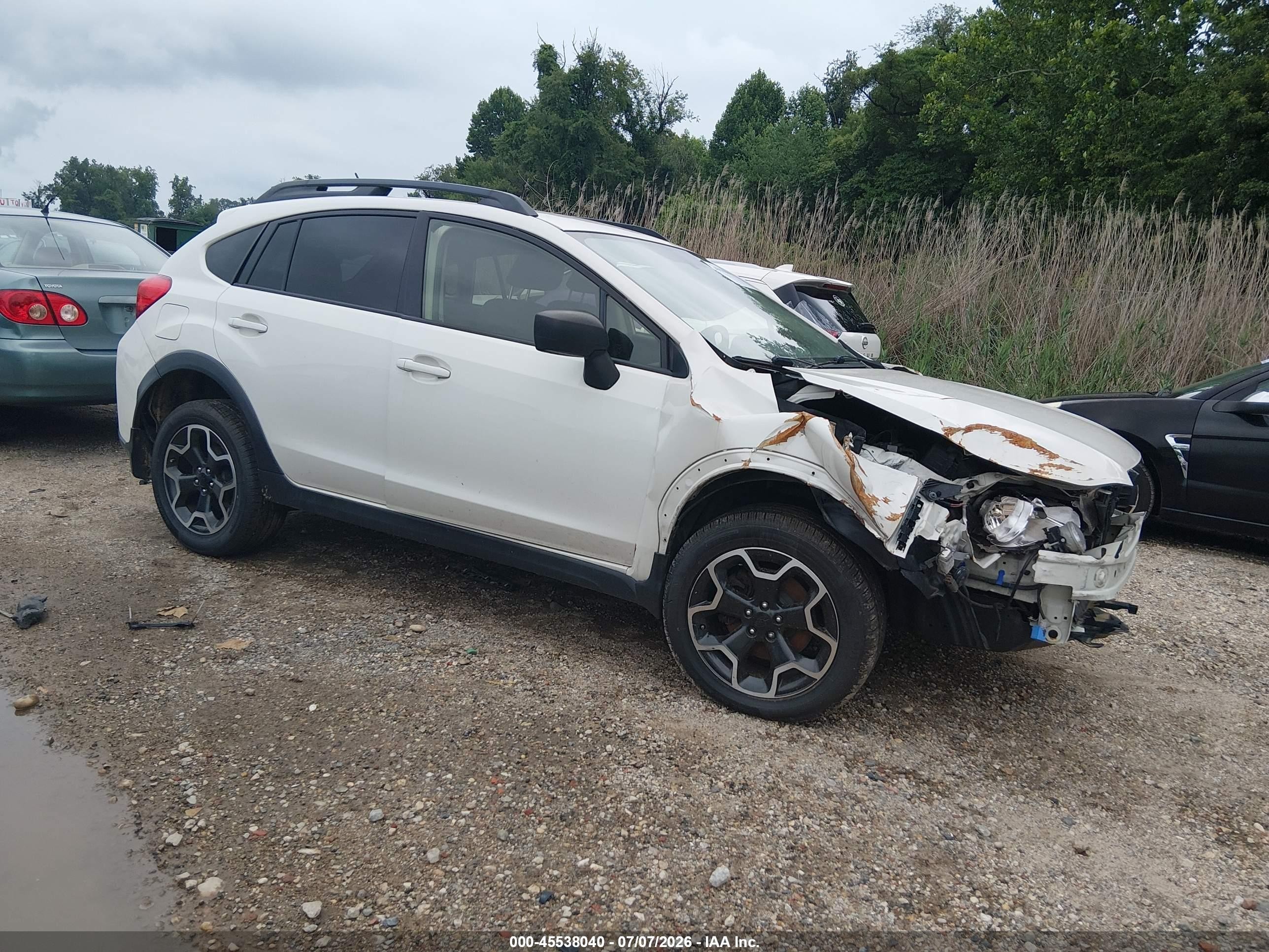2015 Subaru Xv Crosstrek 2.0i White vin: JF2GPAAC1F9307109