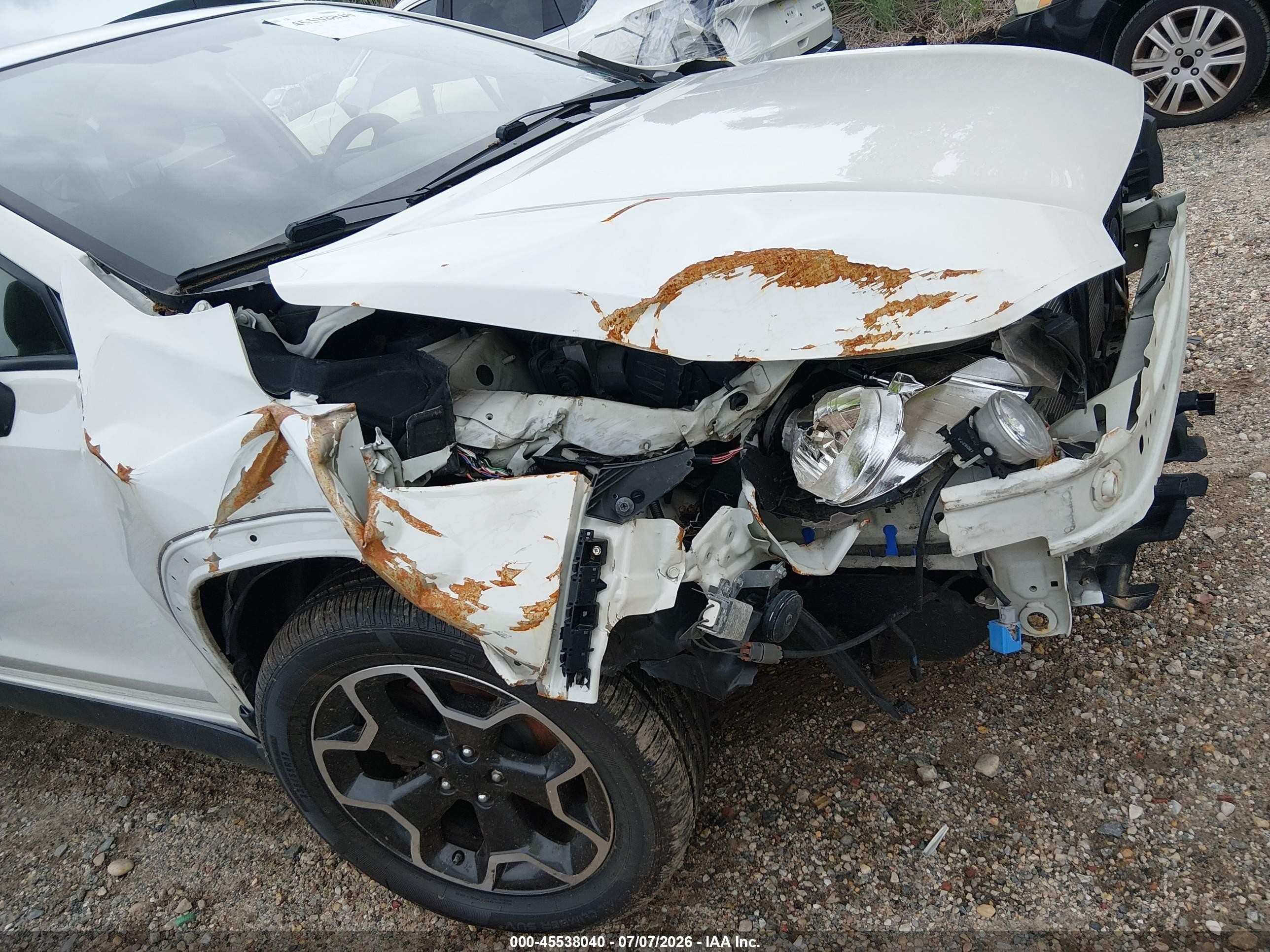 2015 Subaru Xv Crosstrek 2.0i White vin: JF2GPAAC1F9307109