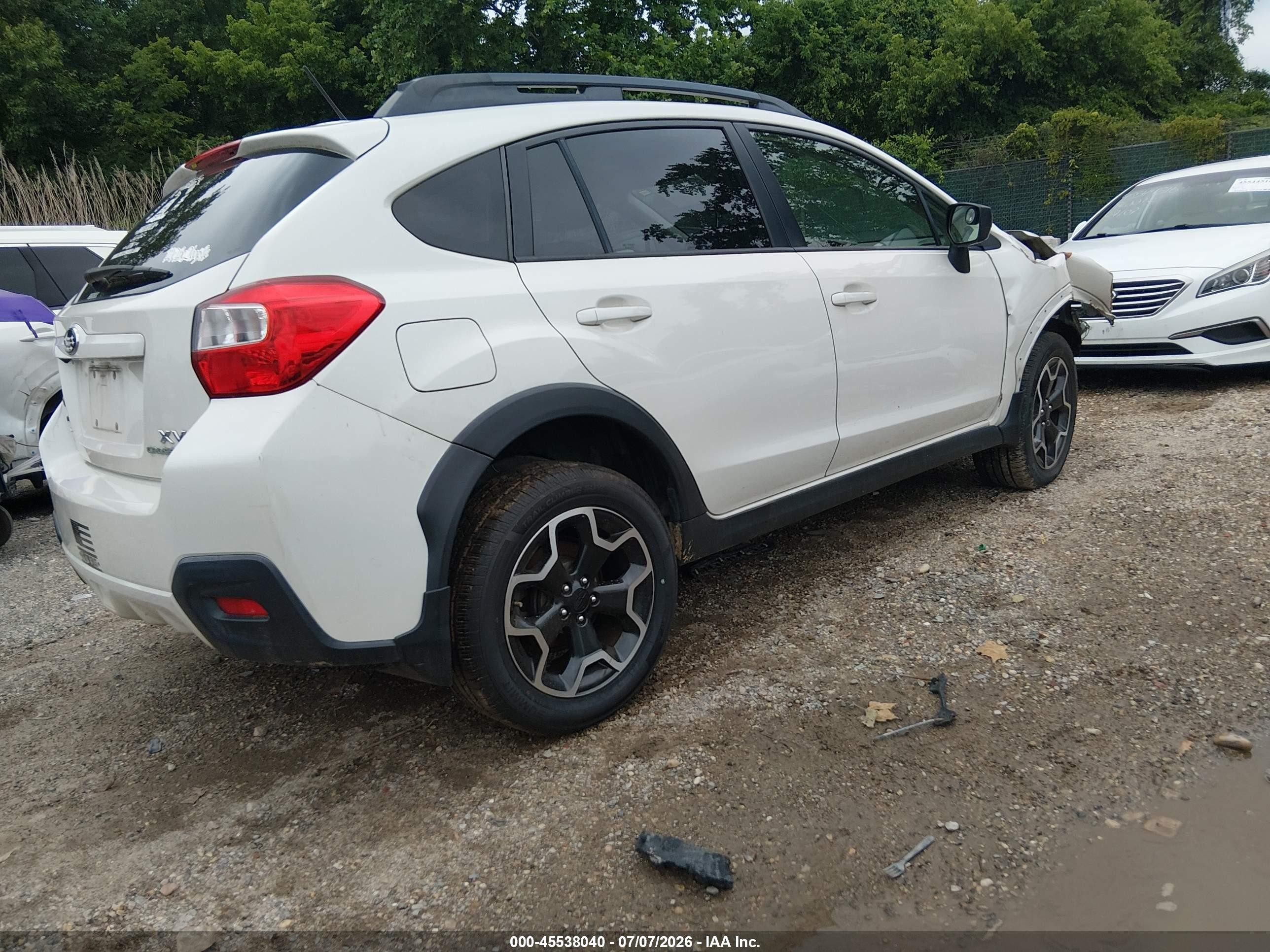 2015 Subaru Xv Crosstrek 2.0i White vin: JF2GPAAC1F9307109