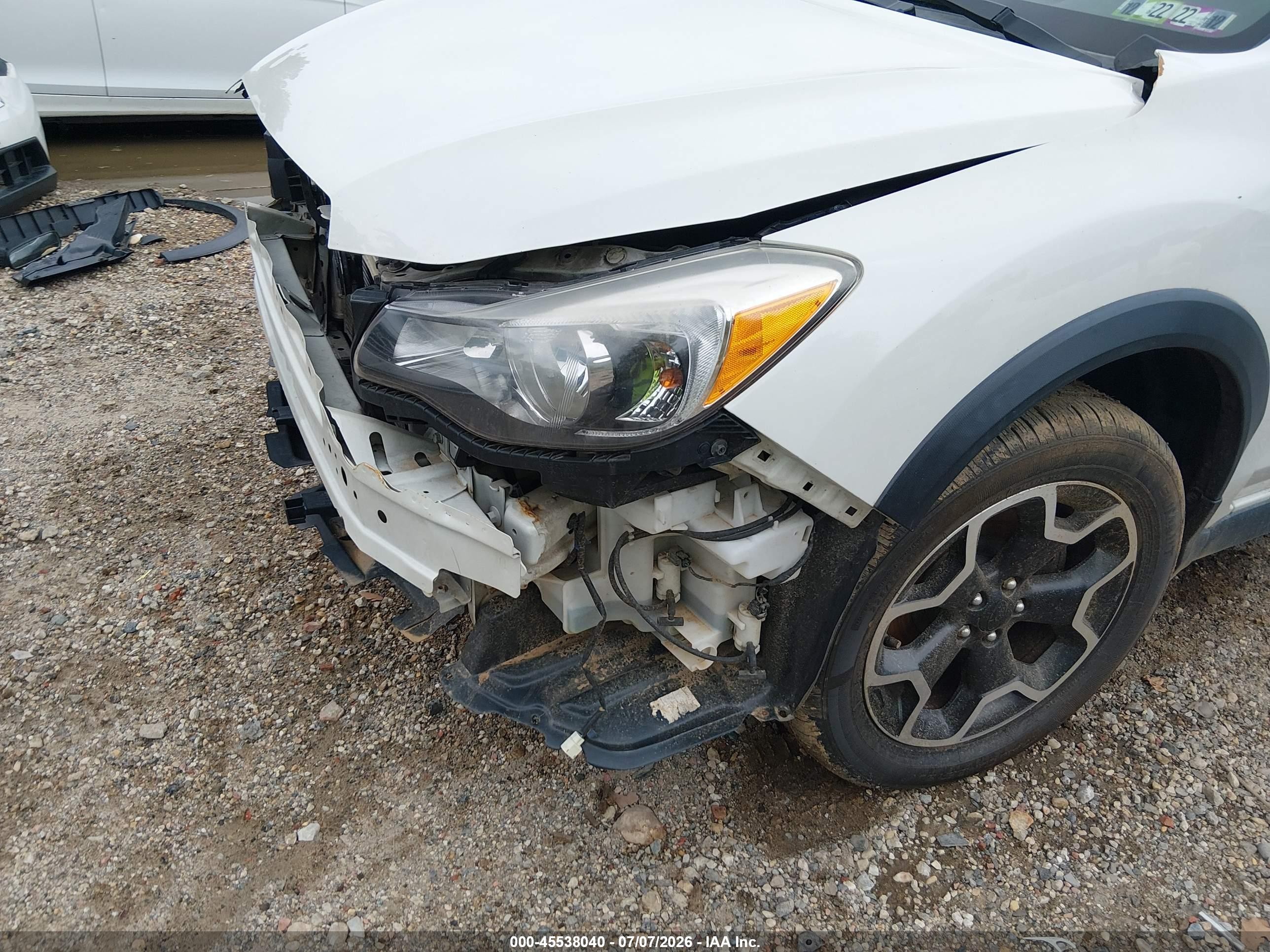 2015 Subaru Xv Crosstrek 2.0i White vin: JF2GPAAC1F9307109
