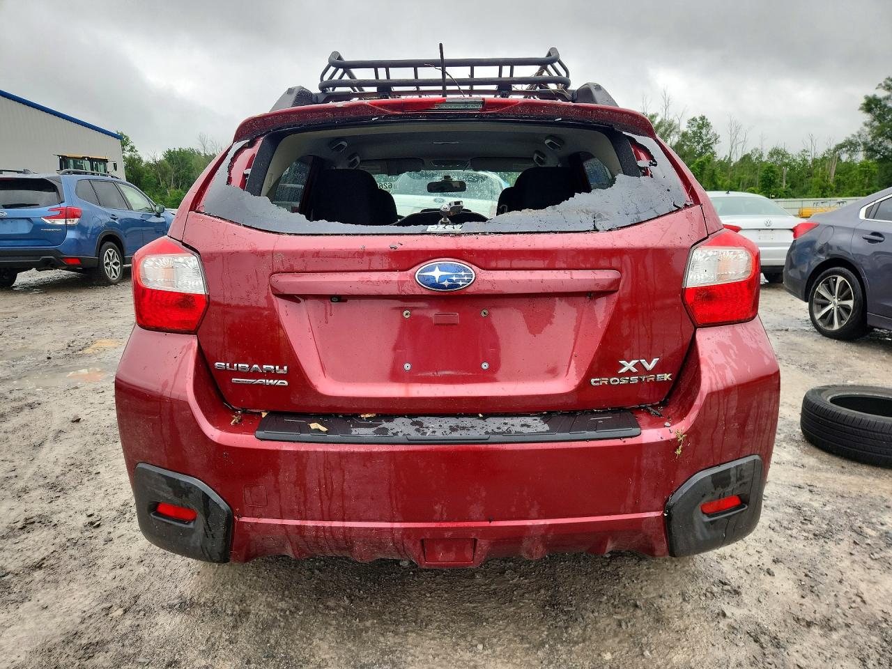 2015 Subaru Xv Crosstrek Burgundy vin: JF2GPAAC7FG272961