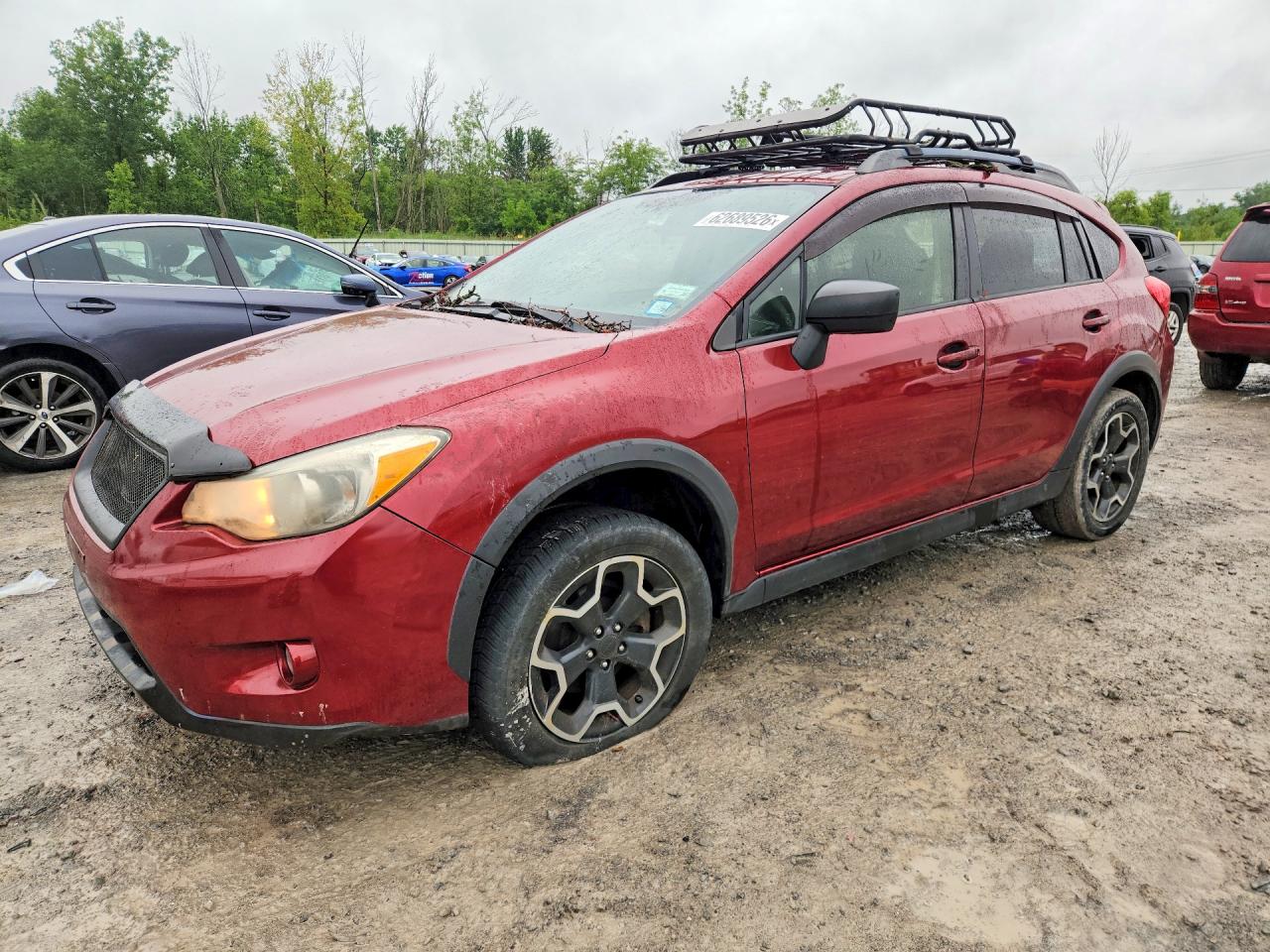 2015 Subaru Xv Crosstrek Burgundy vin: JF2GPAAC7FG272961