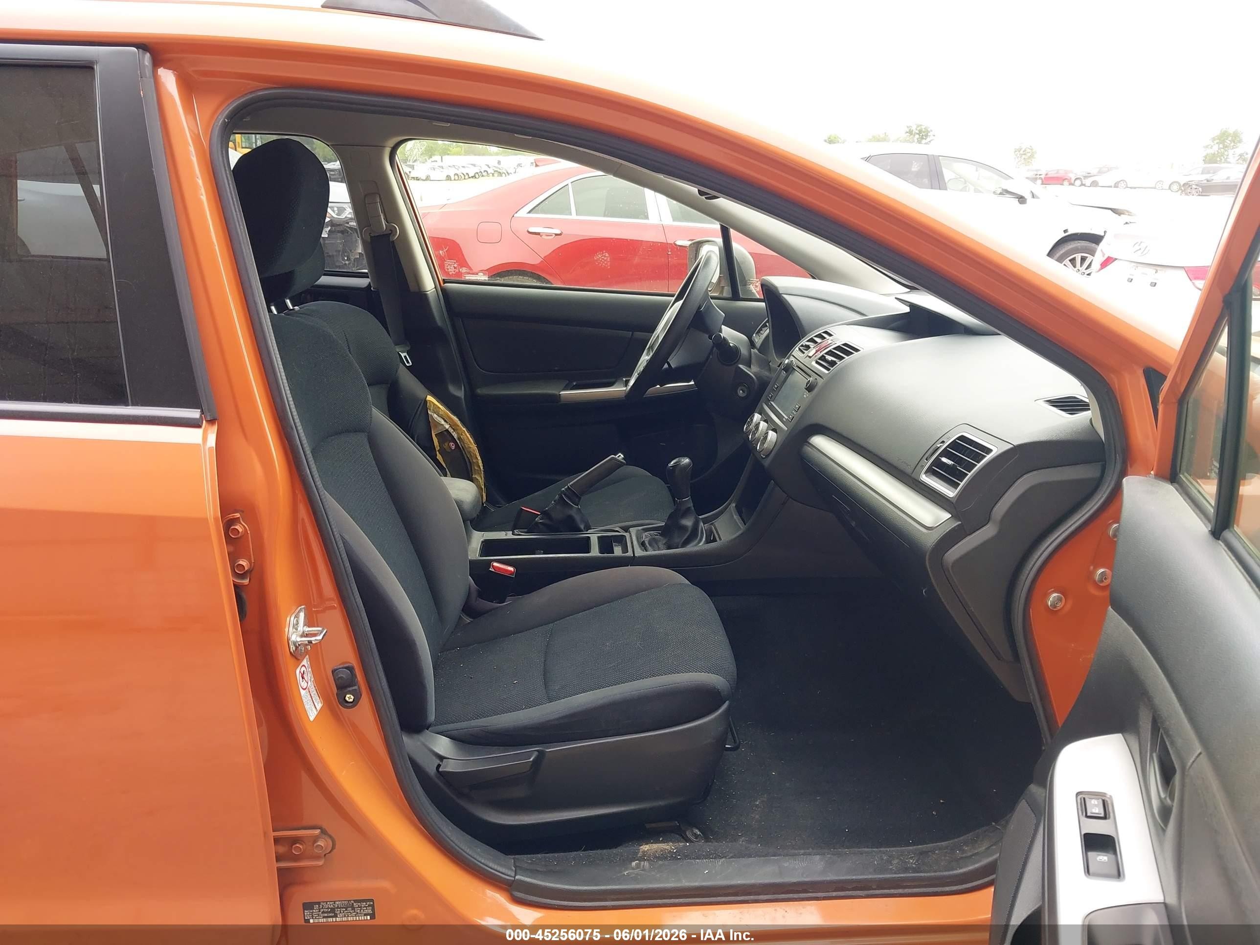 2015 Subaru Xv Crosstrek 2.0i Orange vin: JF2GPAAC9F9322117