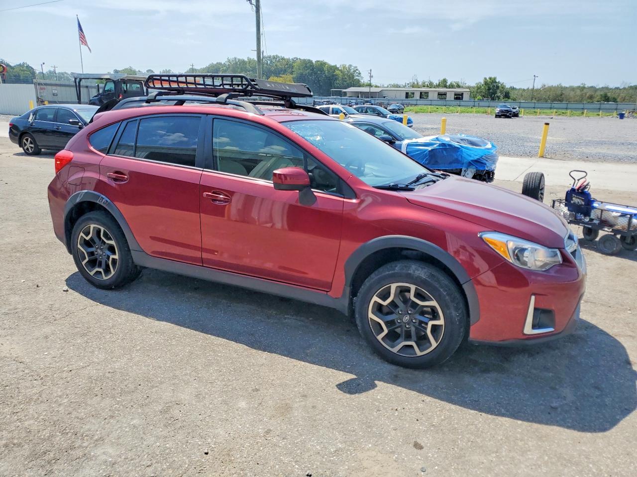 2017 Subaru Crosstrek Premium Burgundy vin: JF2GPABC2HH234307