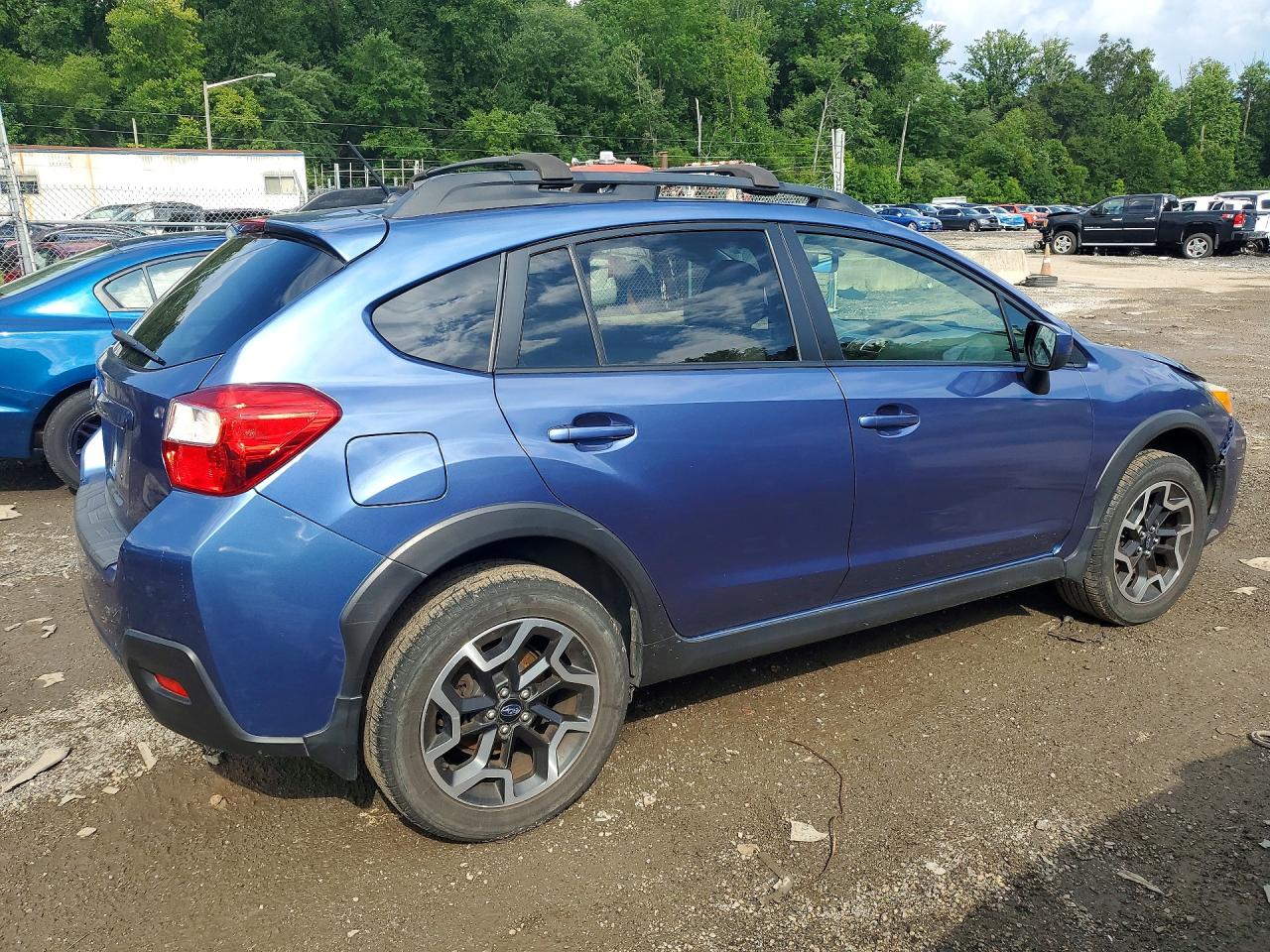 2017 Subaru Crosstrek Premium Blue vin: JF2GPABC3H8210923