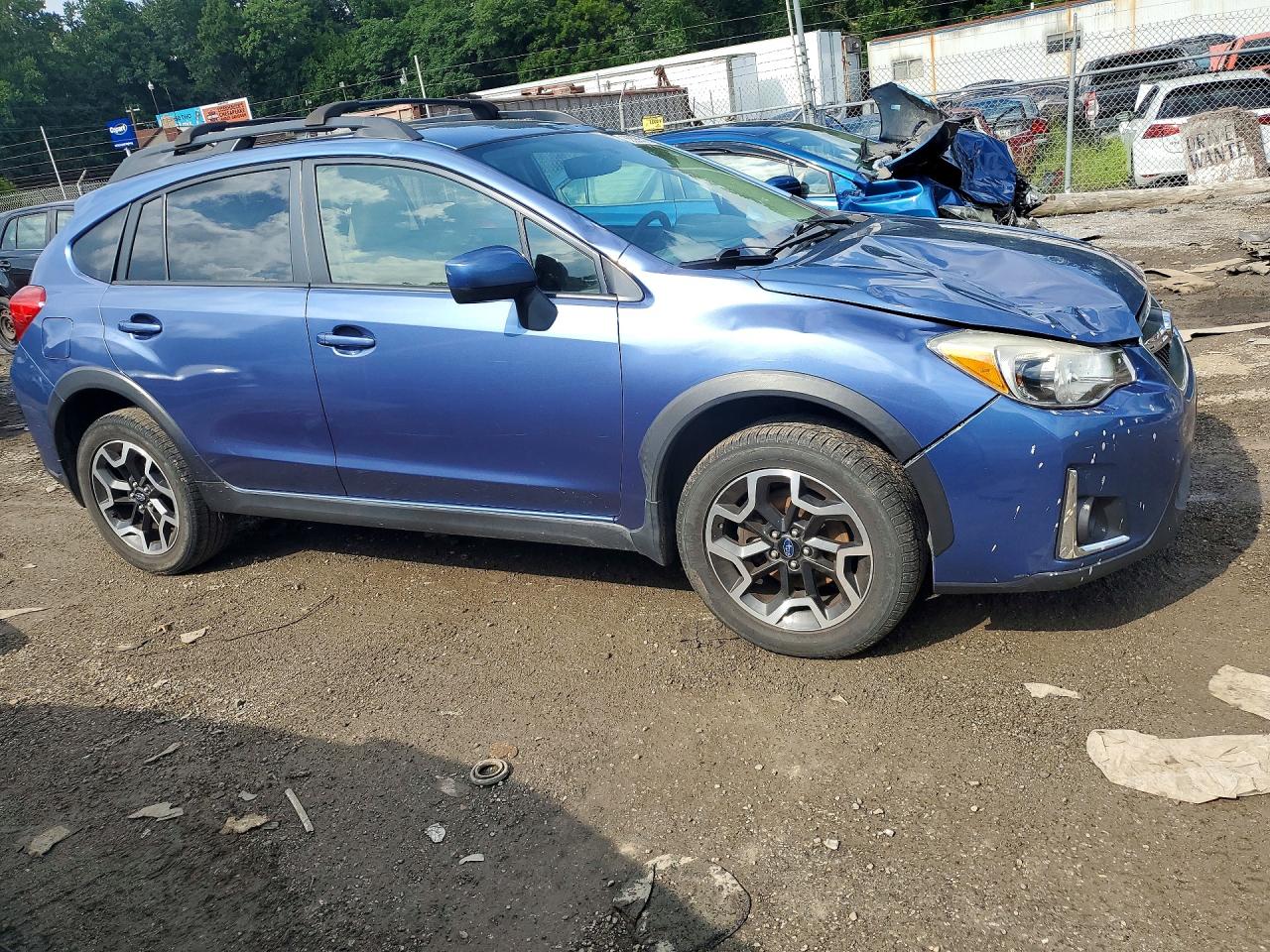 2017 Subaru Crosstrek Premium Blue vin: JF2GPABC3H8210923
