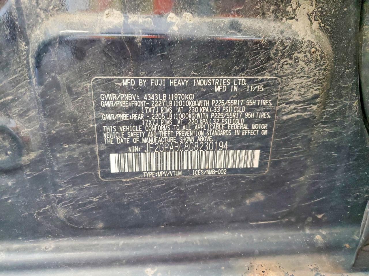 2016 Subaru Crosstrek Premium Черный vin: JF2GPABC8G8230194