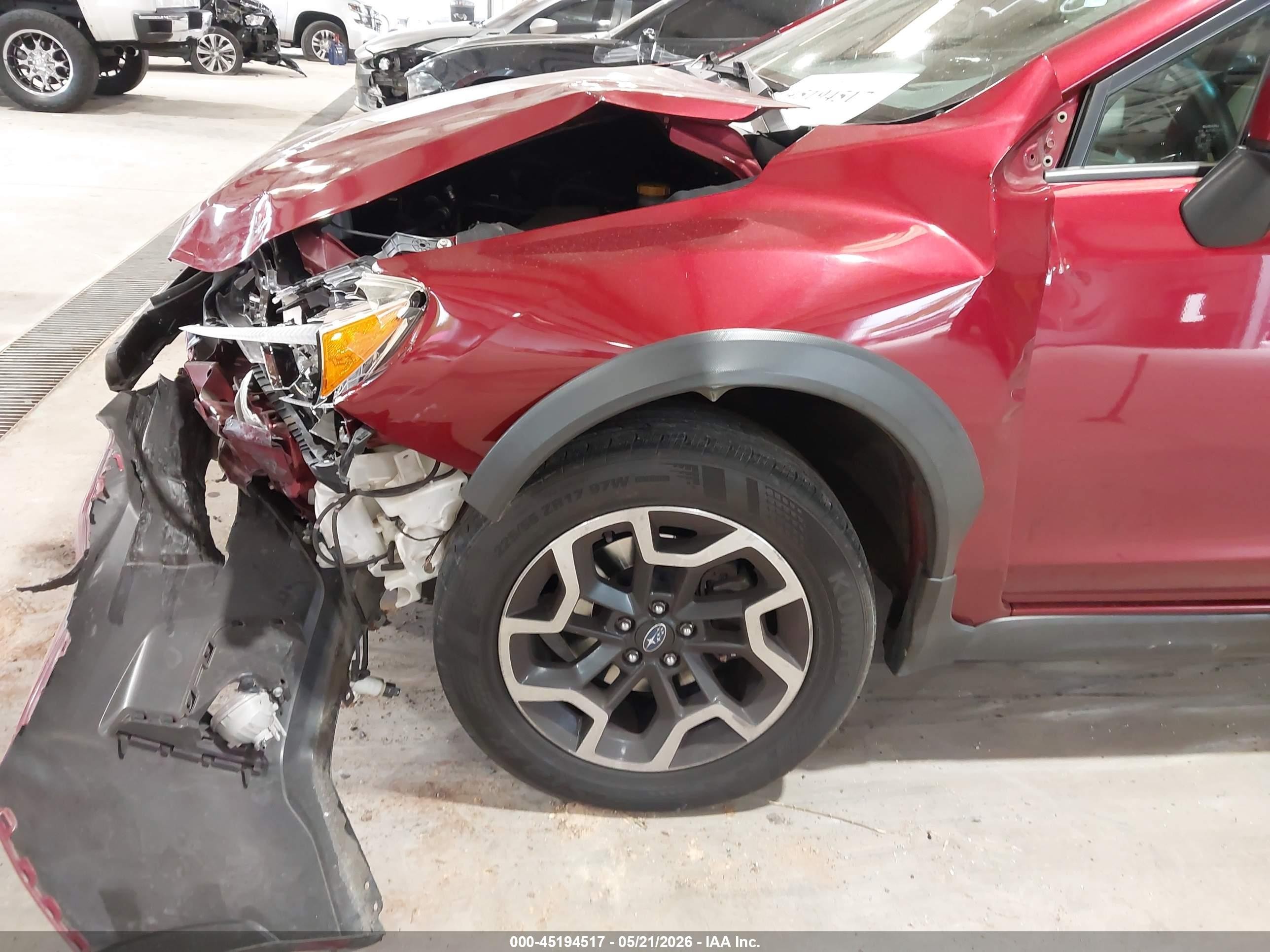 2016 Subaru Crosstrek 2.0i Premium Burgundy vin: JF2GPABC9G8207068