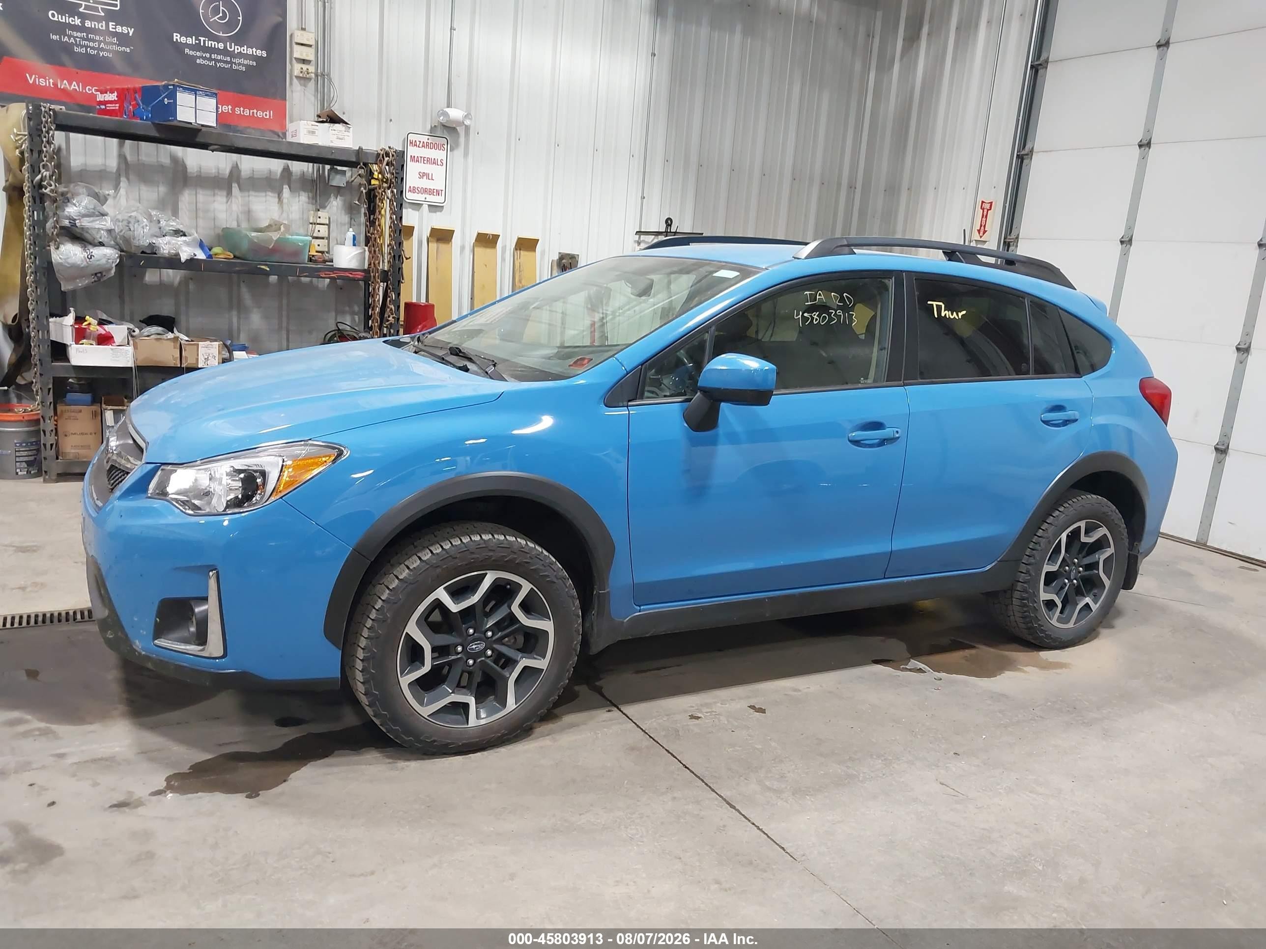 2017 Subaru Crosstrek 2.0i Premium Blue vin: JF2GPABCXHH275994