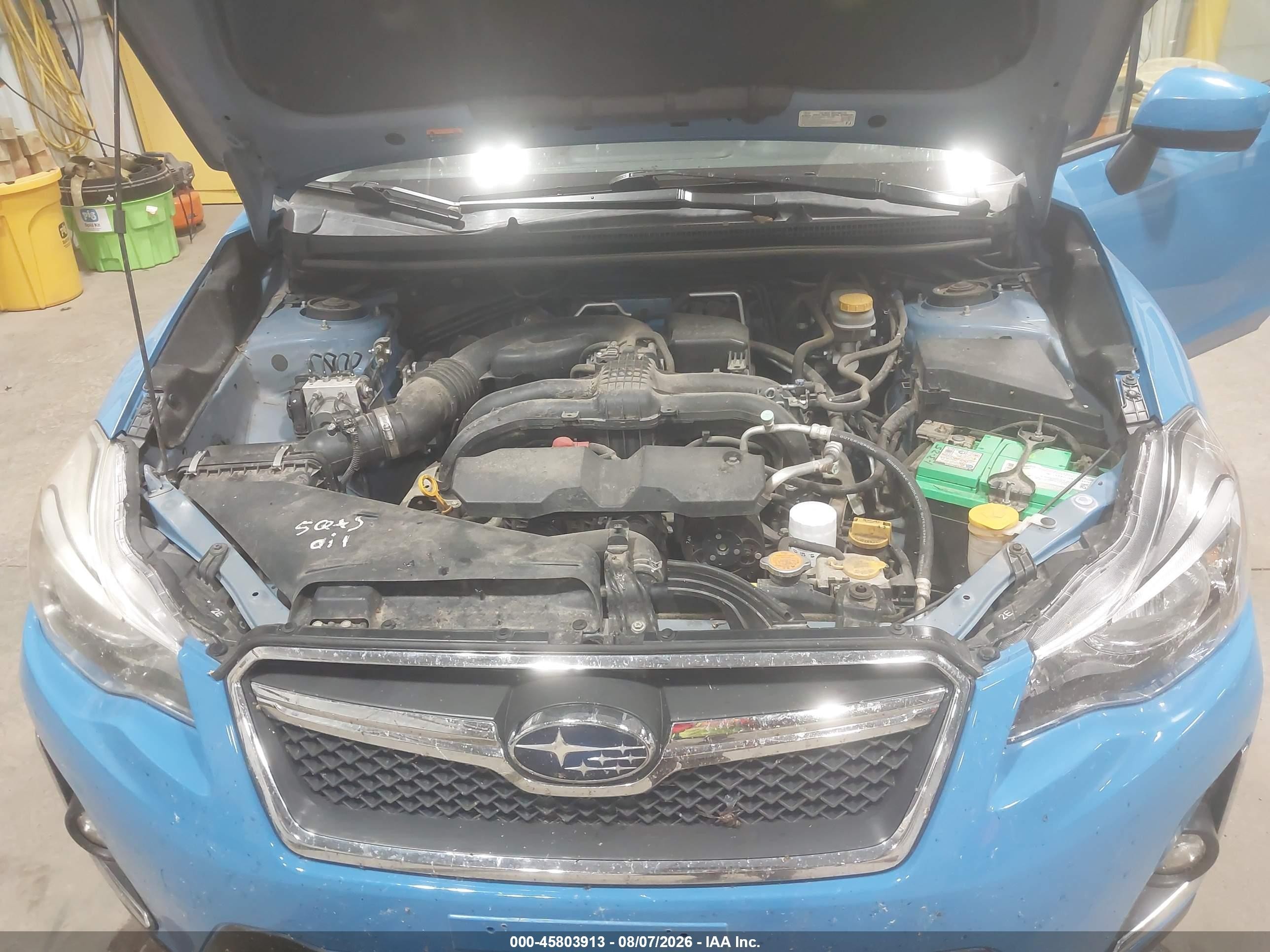 2017 Subaru Crosstrek 2.0i Premium Blue vin: JF2GPABCXHH275994