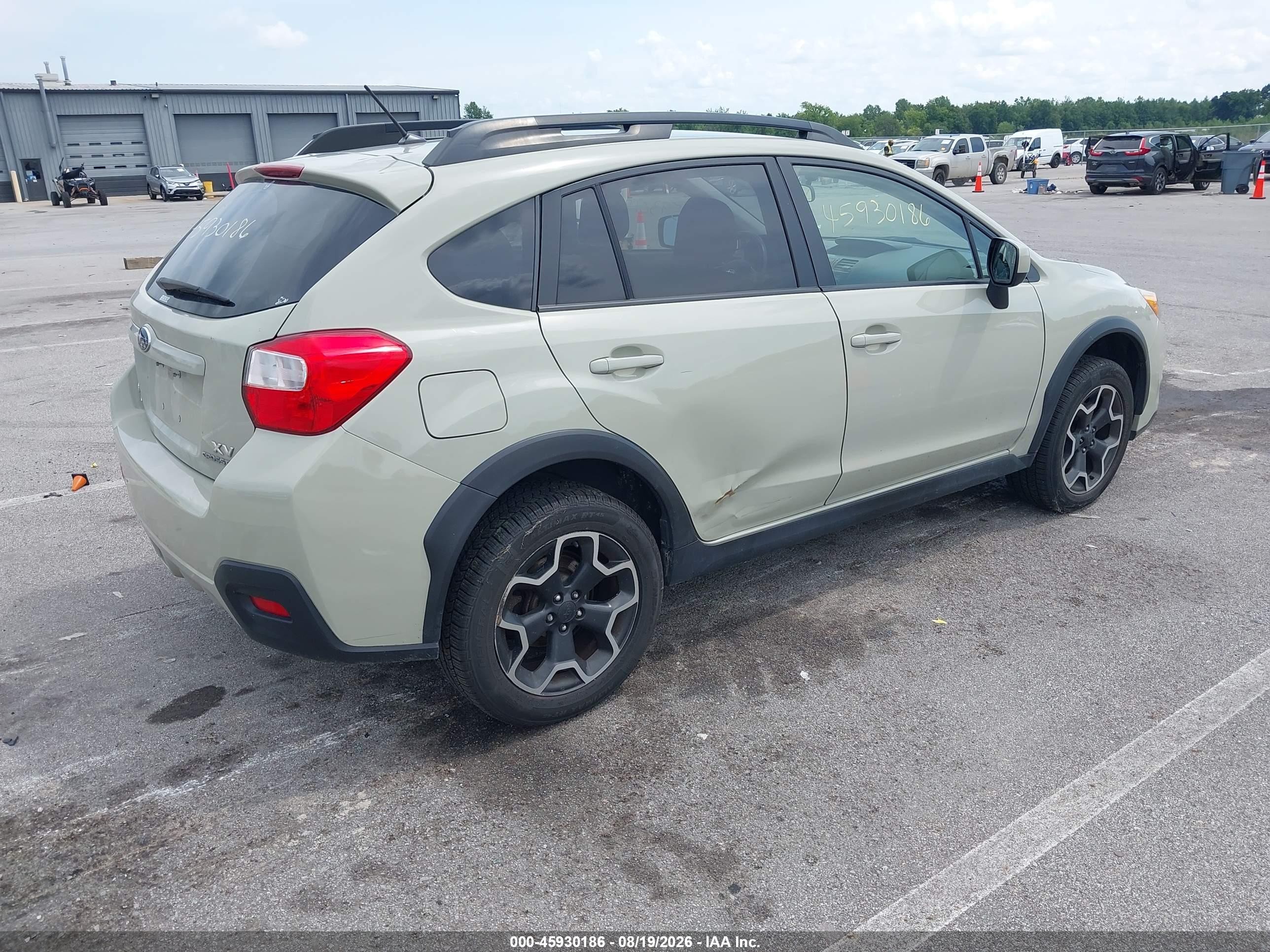 2013 Subaru Xv Crosstrek 2.0i Premium Beige vin: JF2GPACC0DH861046