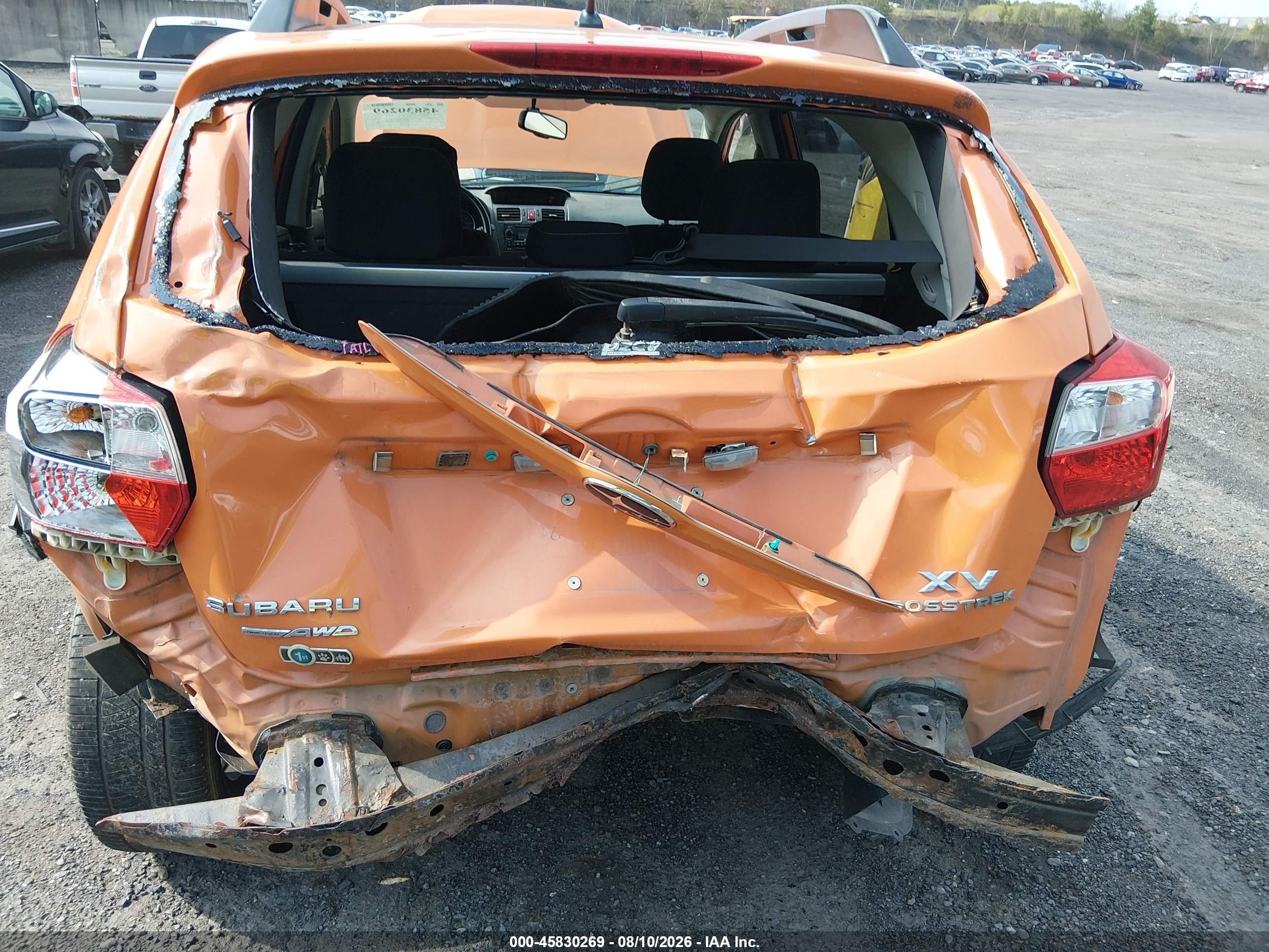 2014 Subaru Xv Crosstrek 2.0i Premium Orange vin: JF2GPACC0E8218696