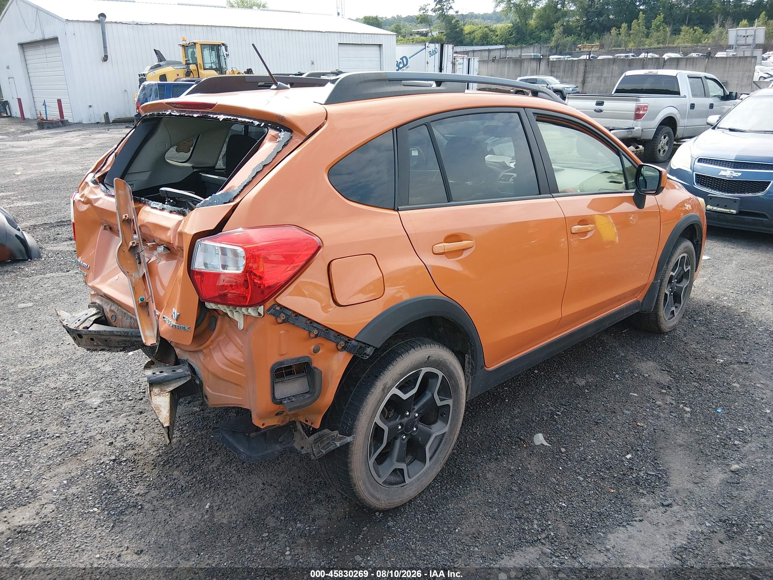 2014 Subaru Xv Crosstrek 2.0i Premium Orange vin: JF2GPACC0E8218696