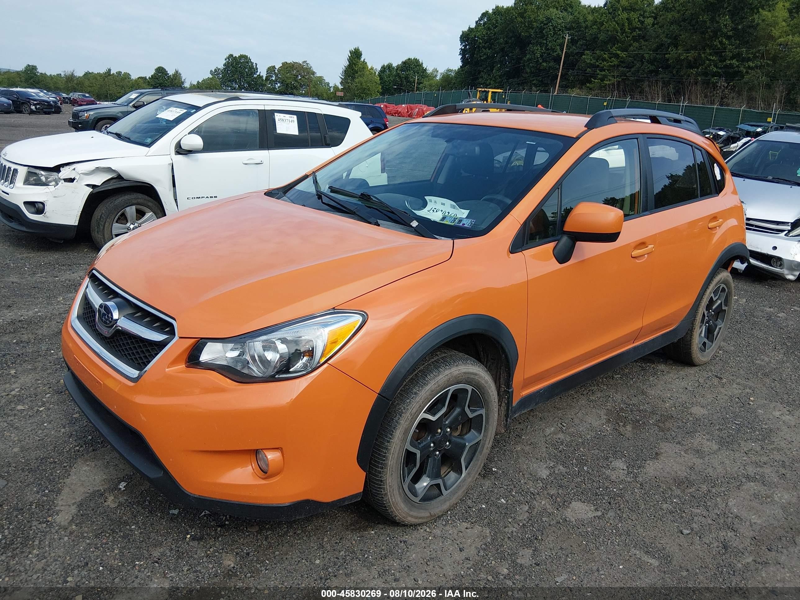 2014 Subaru Xv Crosstrek 2.0i Premium Orange vin: JF2GPACC0E8218696