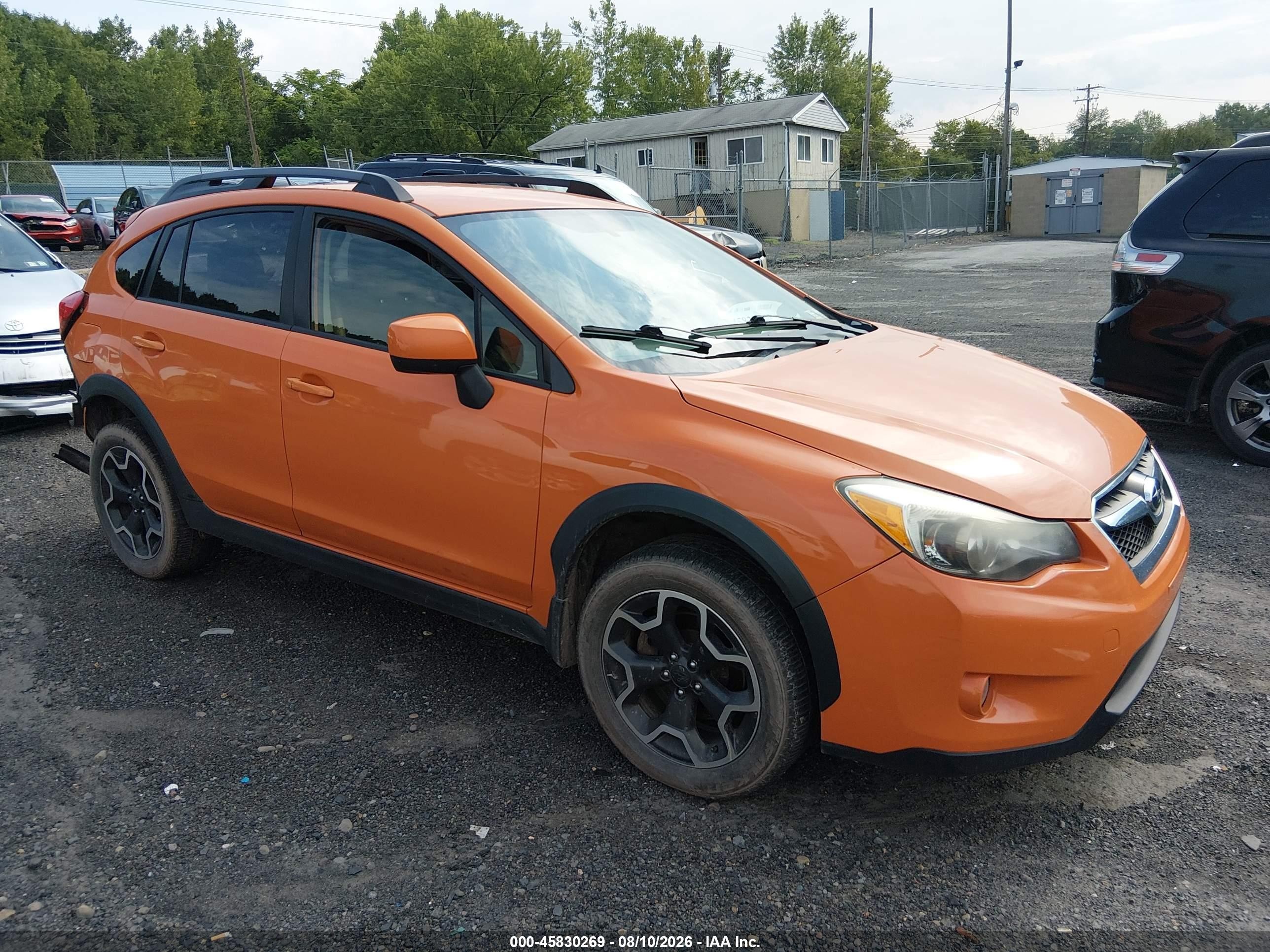 2014 Subaru Xv Crosstrek 2.0i Premium Orange vin: JF2GPACC0E8218696