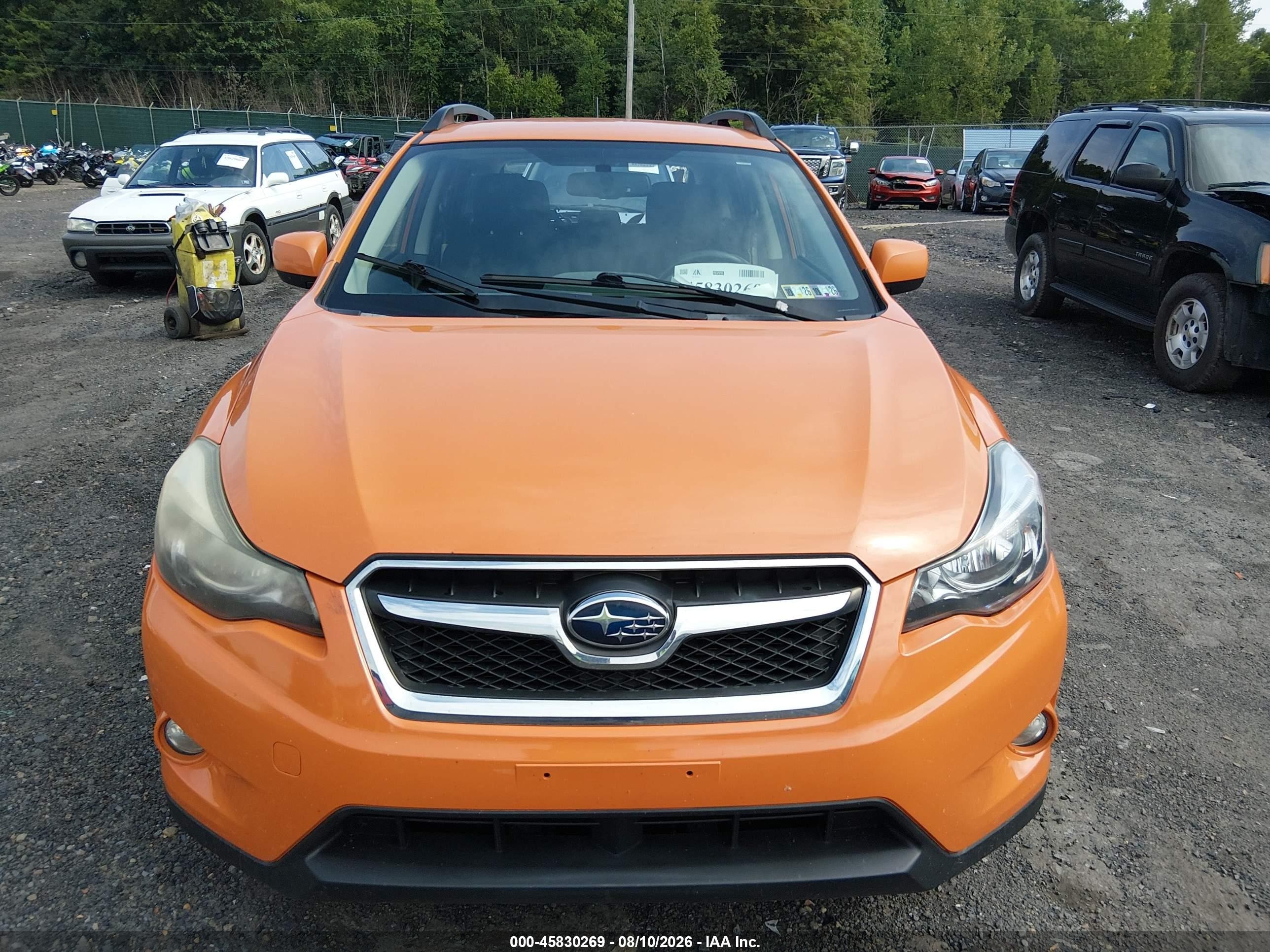 2014 Subaru Xv Crosstrek 2.0i Premium Orange vin: JF2GPACC0E8218696