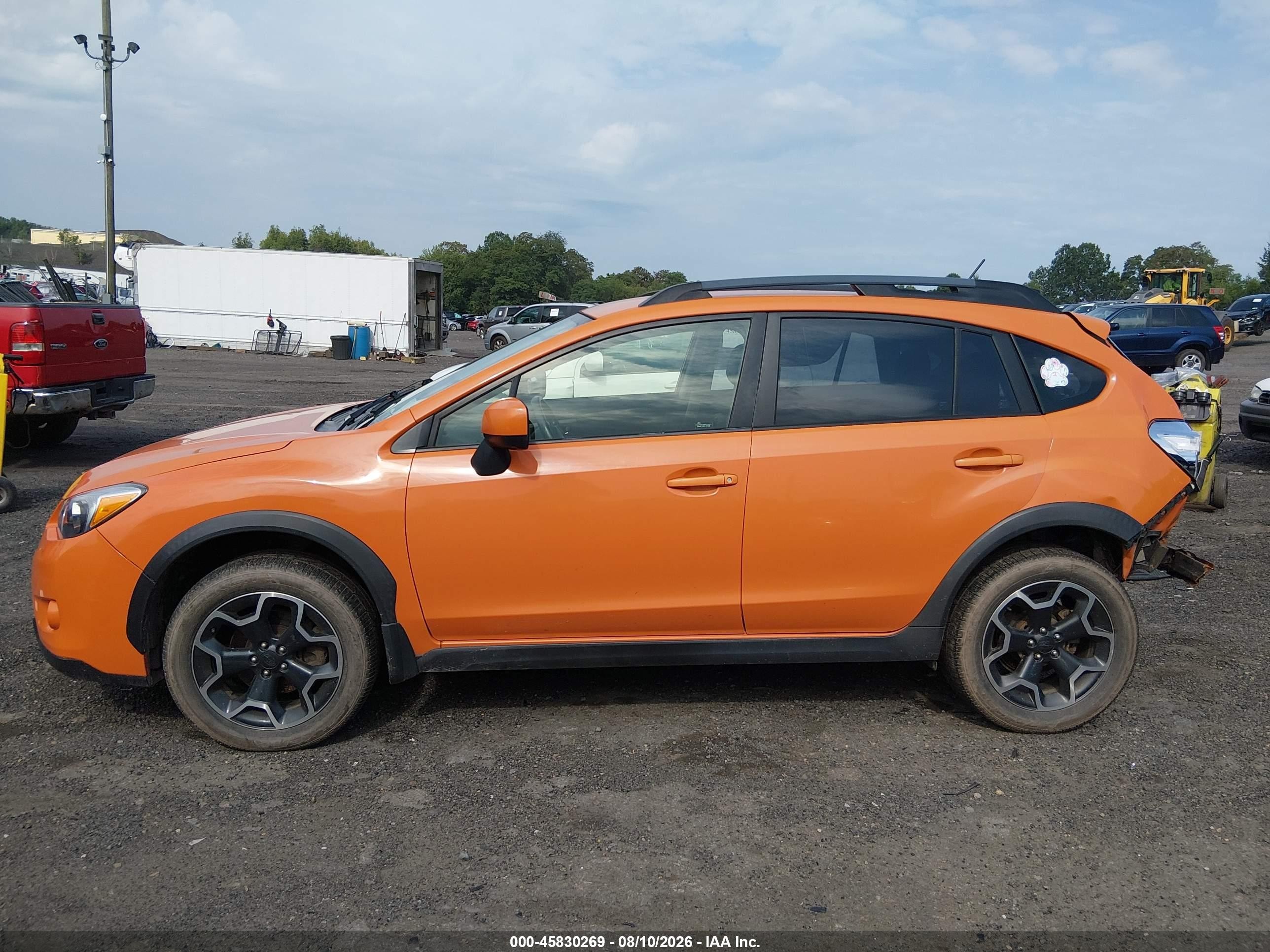 2014 Subaru Xv Crosstrek 2.0i Premium Orange vin: JF2GPACC0E8218696