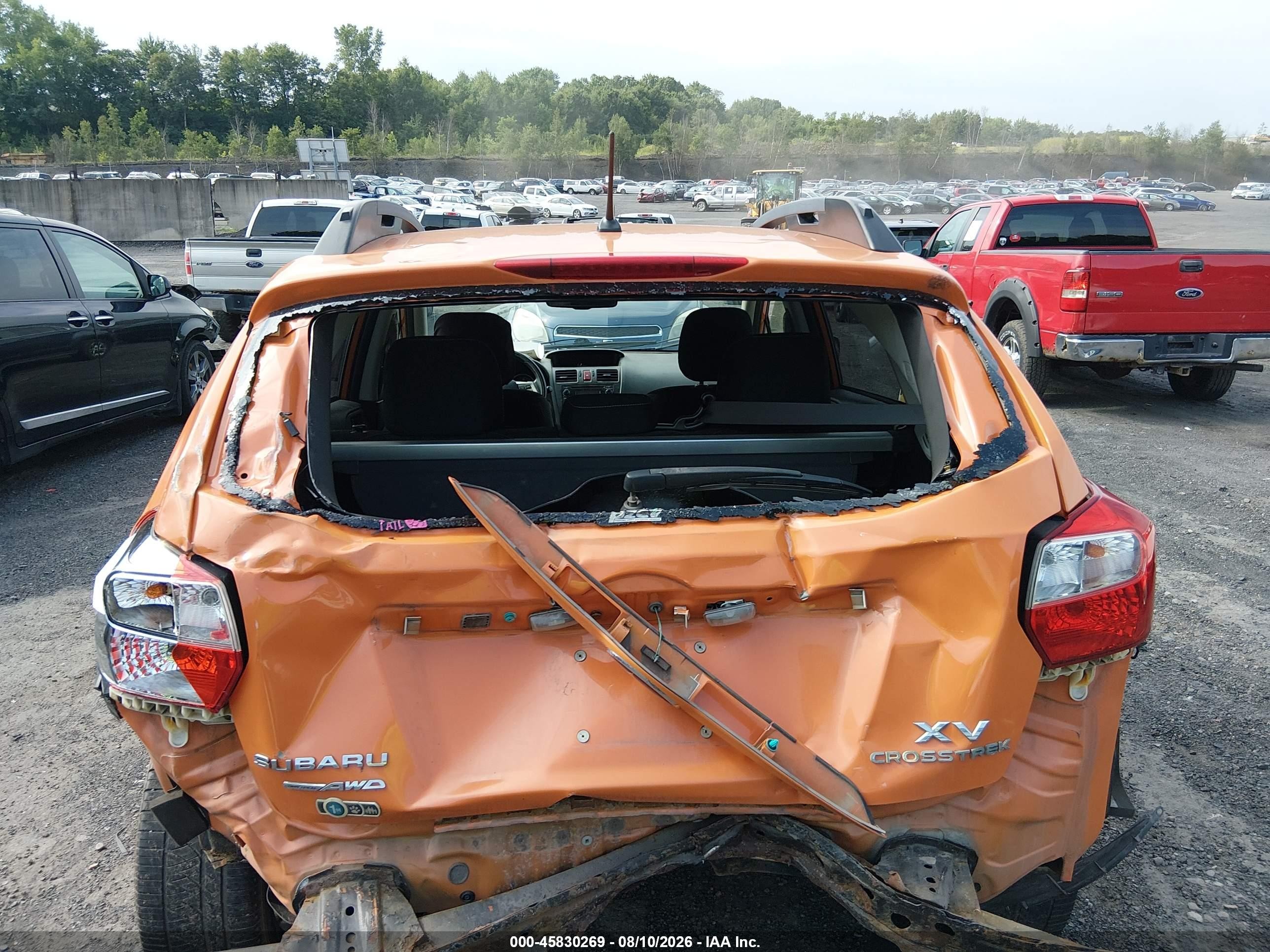 2014 Subaru Xv Crosstrek 2.0i Premium Orange vin: JF2GPACC0E8218696