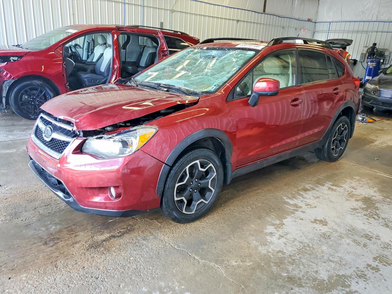 2014 Subaru Xv Crosstrek 2.0 Premium Burgundy vin: JF2GPACC0E8230640