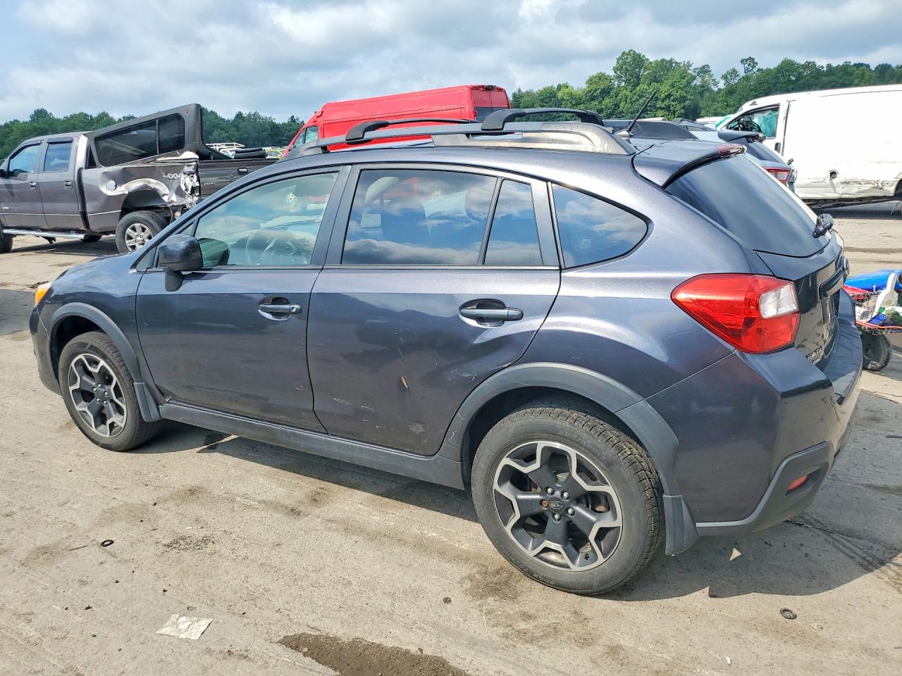 2014 Subaru Xv Crosstrek 2.0 Premium Gray vin: JF2GPACC0E8233568