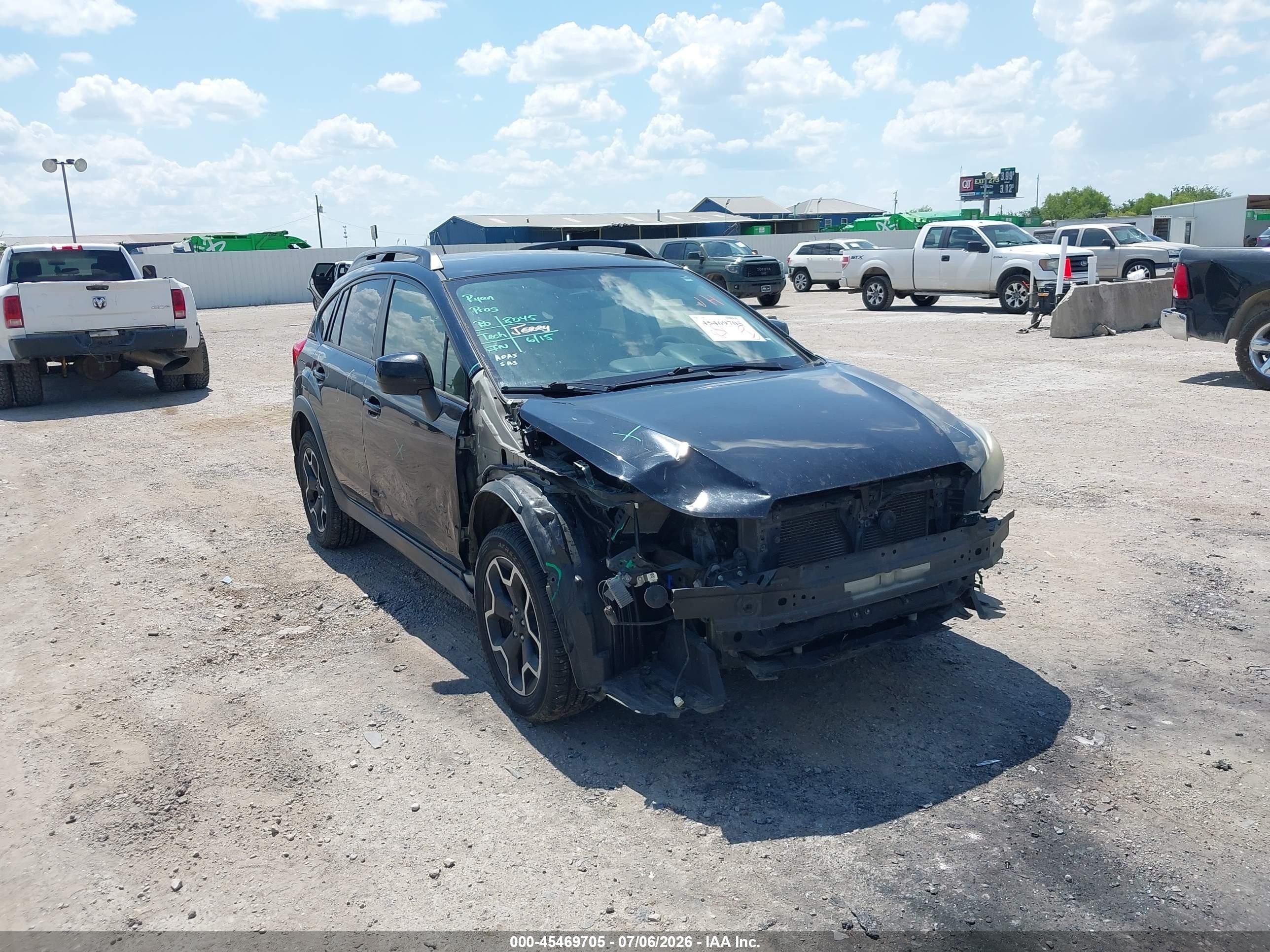 2014 Subaru Xv Crosstrek 2.0i Premium Black vin: JF2GPACC0E8264755