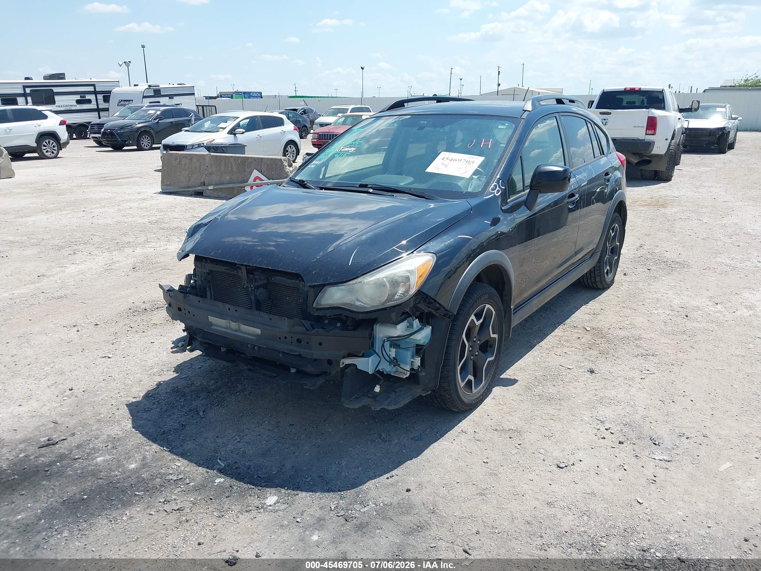 2014 Subaru Xv Crosstrek 2.0i Premium Black vin: JF2GPACC0E8264755
