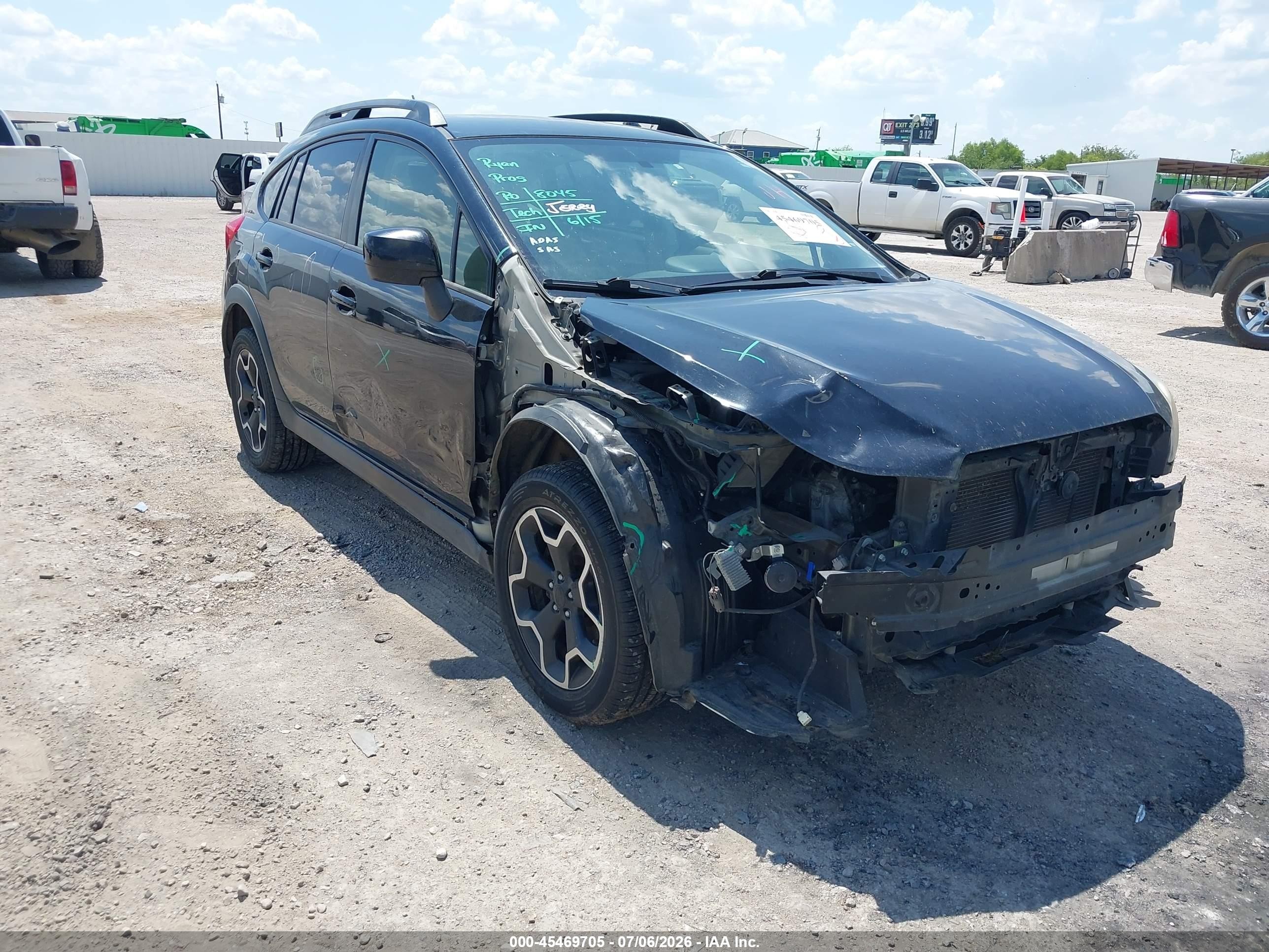 2014 Subaru Xv Crosstrek 2.0i Premium Black vin: JF2GPACC0E8264755