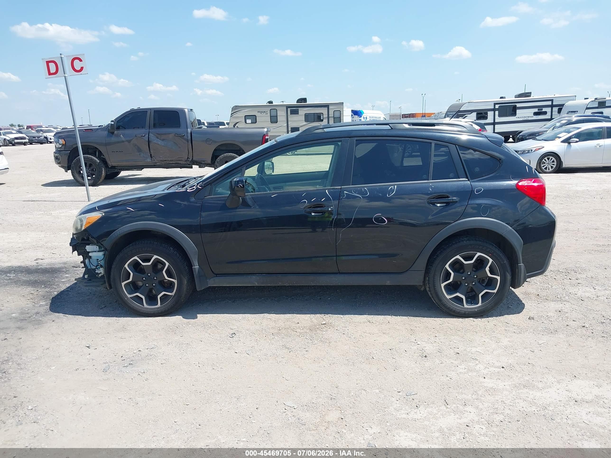 2014 Subaru Xv Crosstrek 2.0i Premium Black vin: JF2GPACC0E8264755