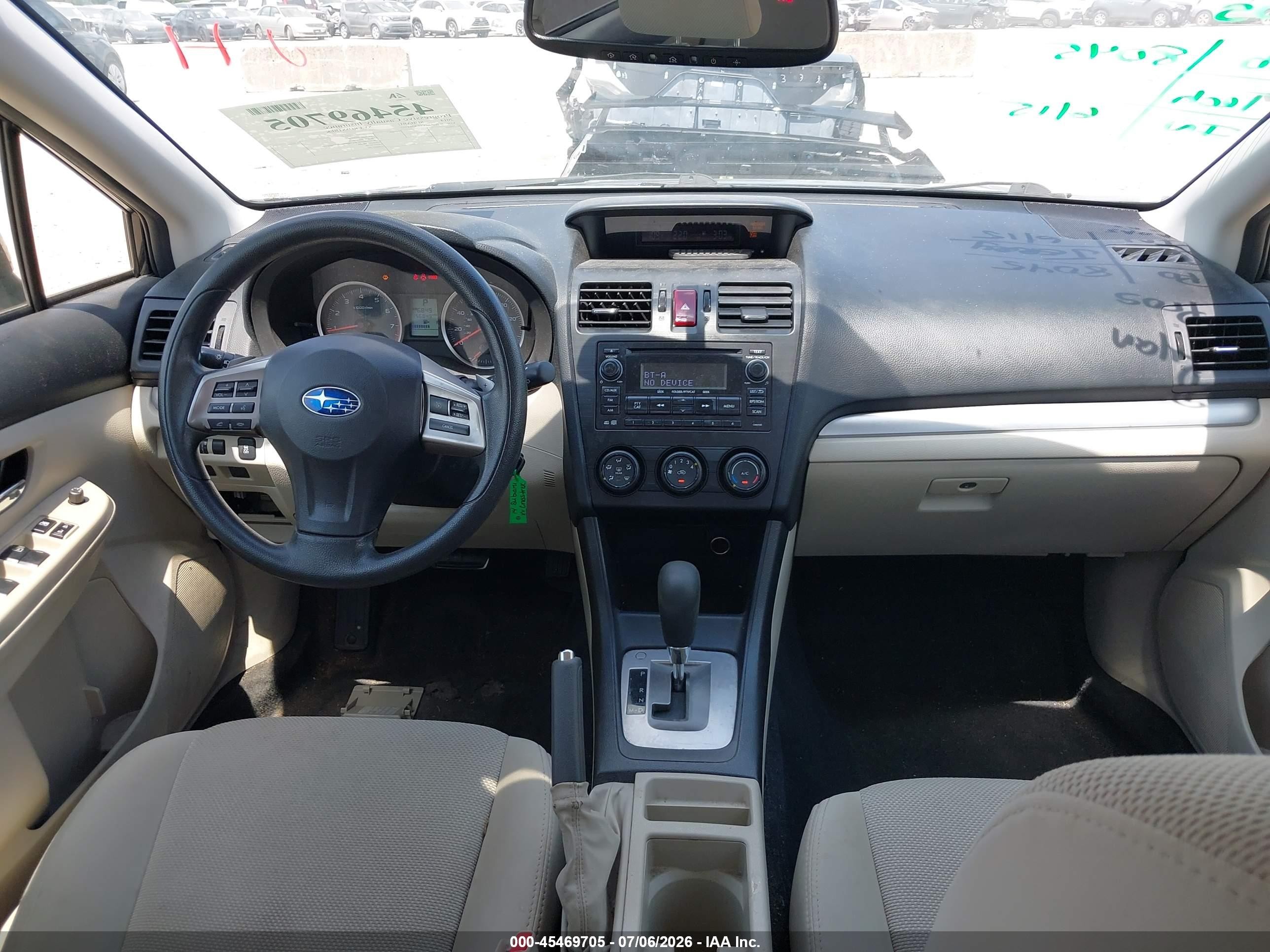 2014 Subaru Xv Crosstrek 2.0i Premium Black vin: JF2GPACC0E8264755