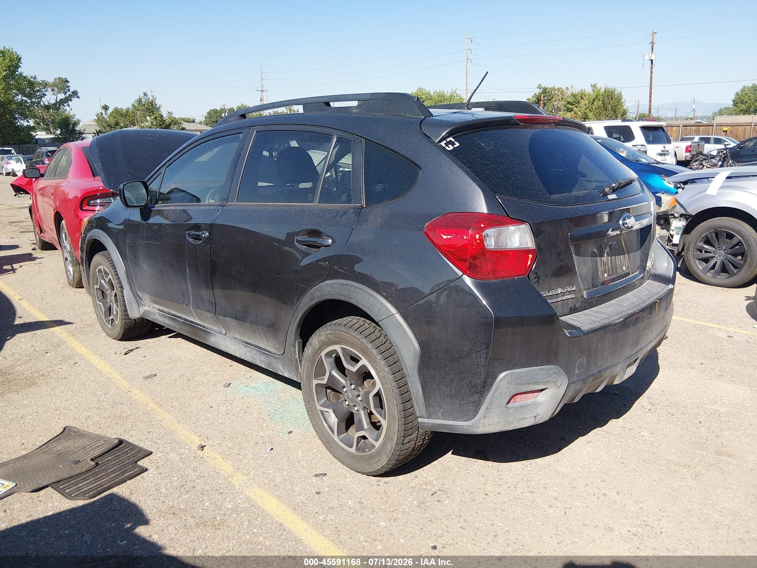 2014 Subaru Xv Crosstrek 2.0i Premium Gray vin: JF2GPACC0E8286612