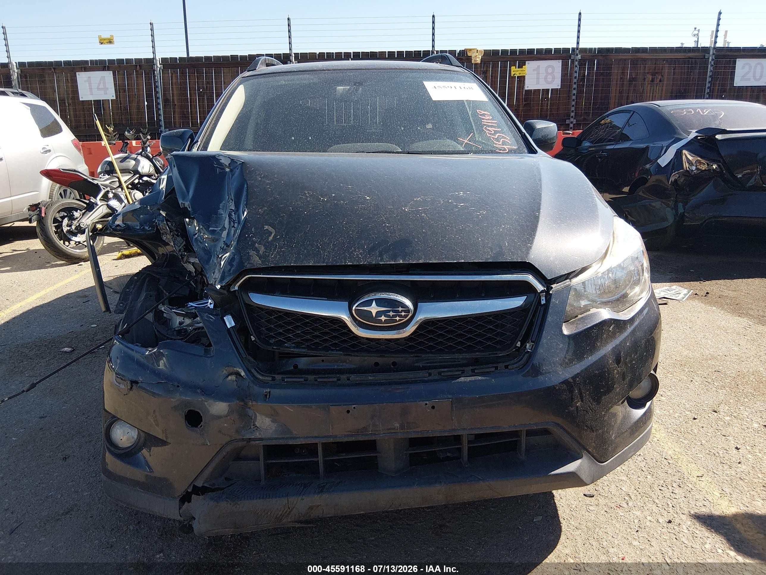 2014 Subaru Xv Crosstrek 2.0i Premium Gray vin: JF2GPACC0E8286612
