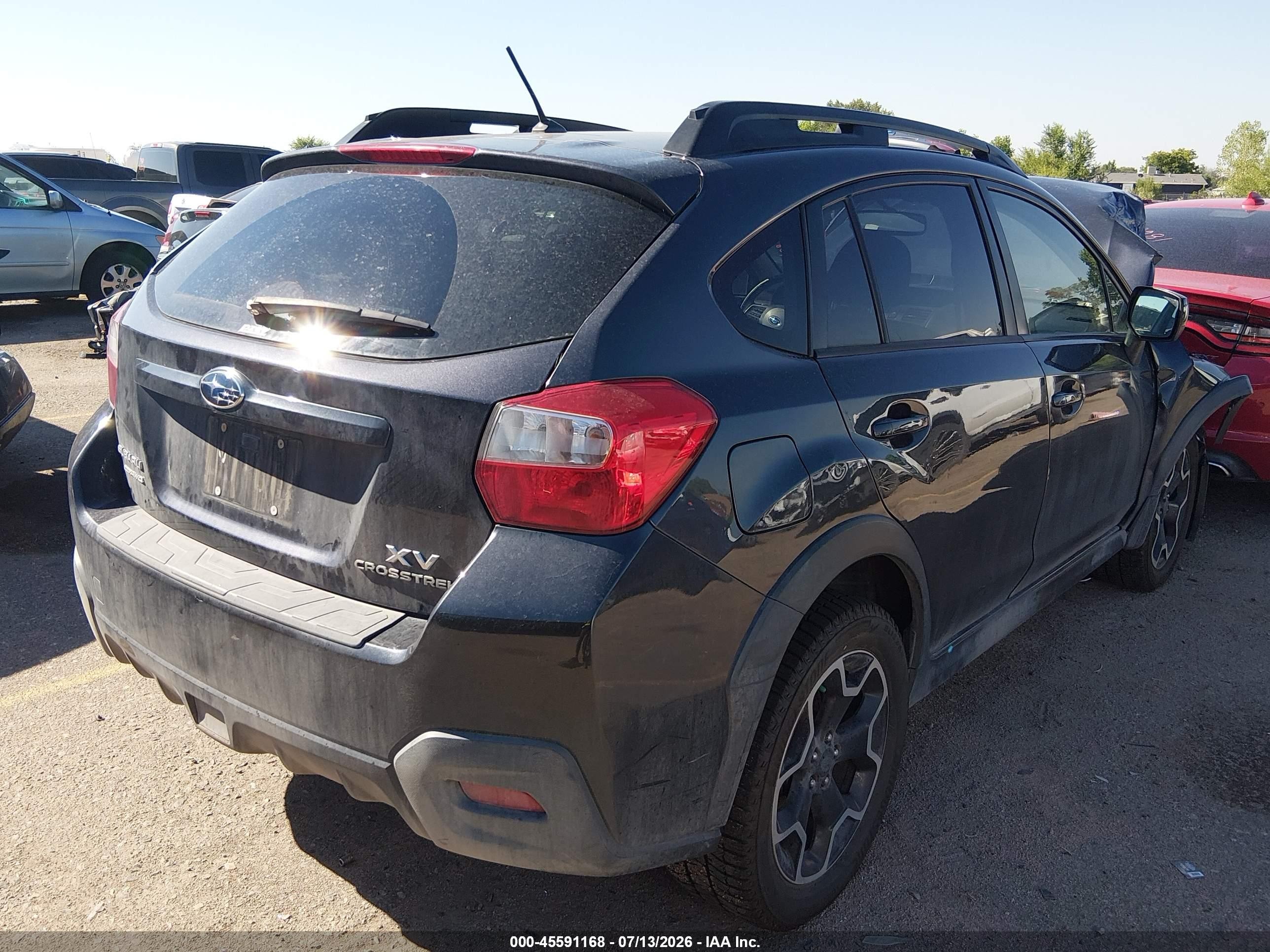2014 Subaru Xv Crosstrek 2.0i Premium Gray vin: JF2GPACC0E8286612
