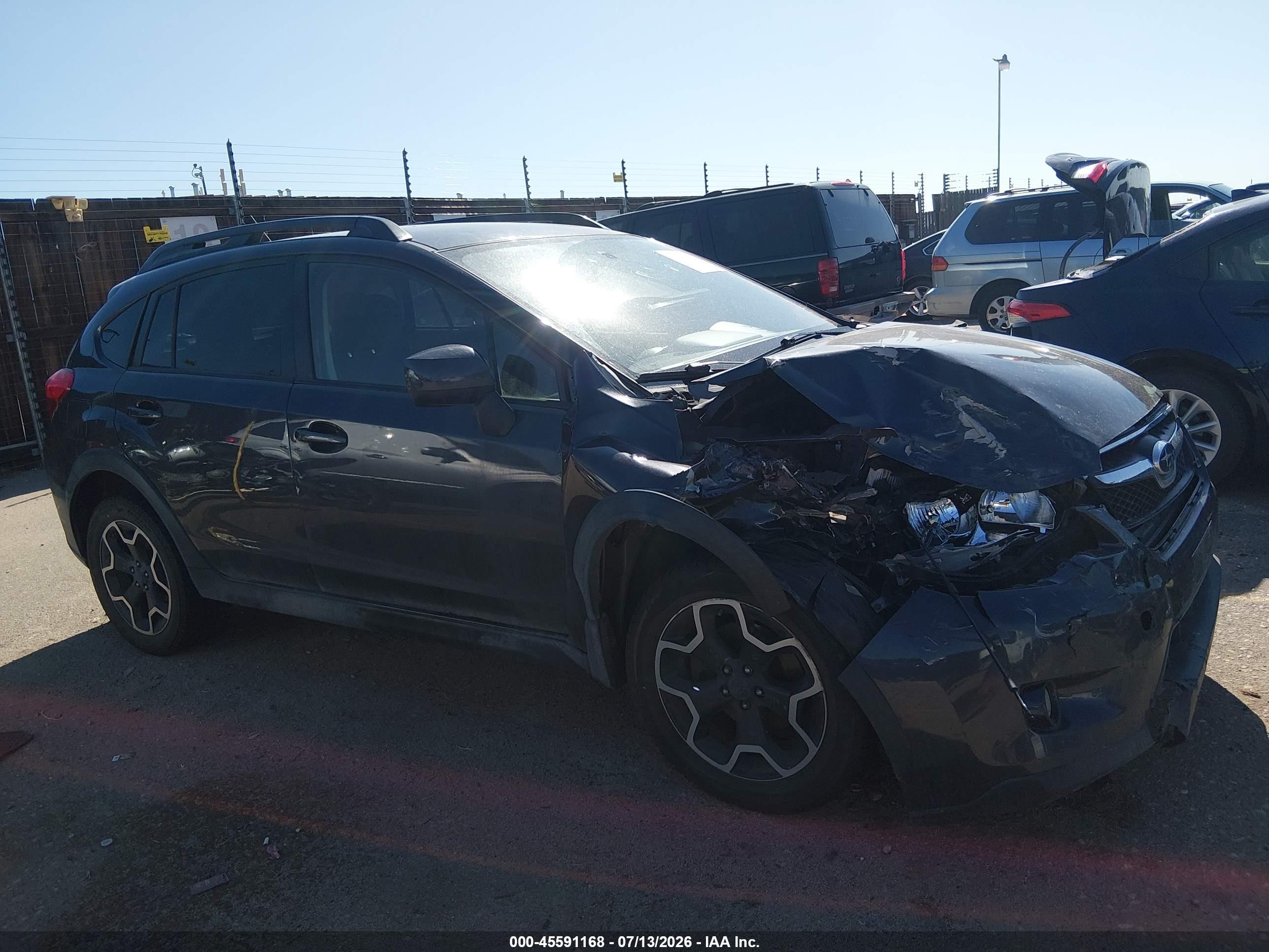 2014 Subaru Xv Crosstrek 2.0i Premium Gray vin: JF2GPACC0E8286612