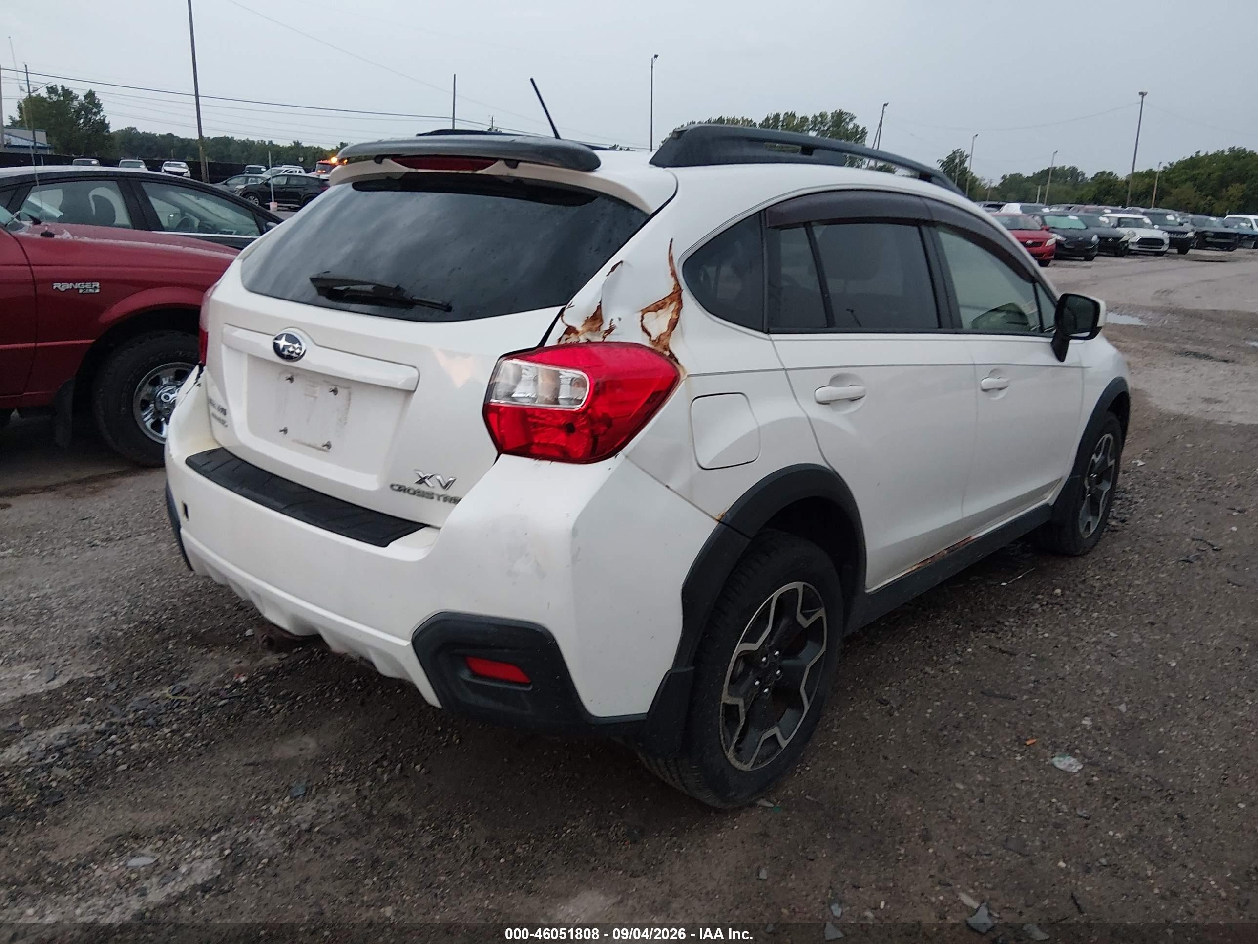 2014 Subaru Xv Crosstrek 2.0i Premium Белый vin: JF2GPACC0E8318801
