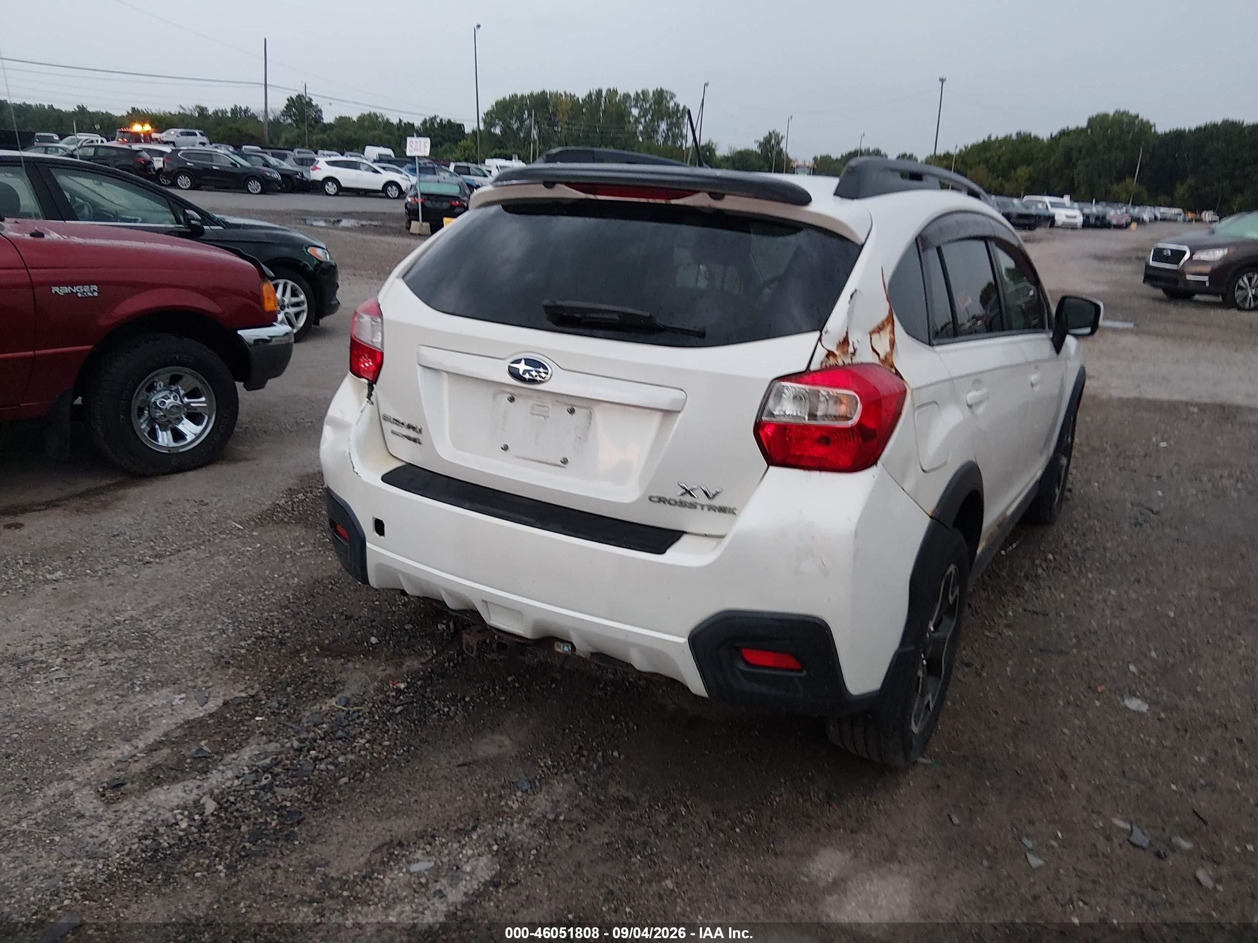 2014 Subaru Xv Crosstrek 2.0i Premium Белый vin: JF2GPACC0E8318801