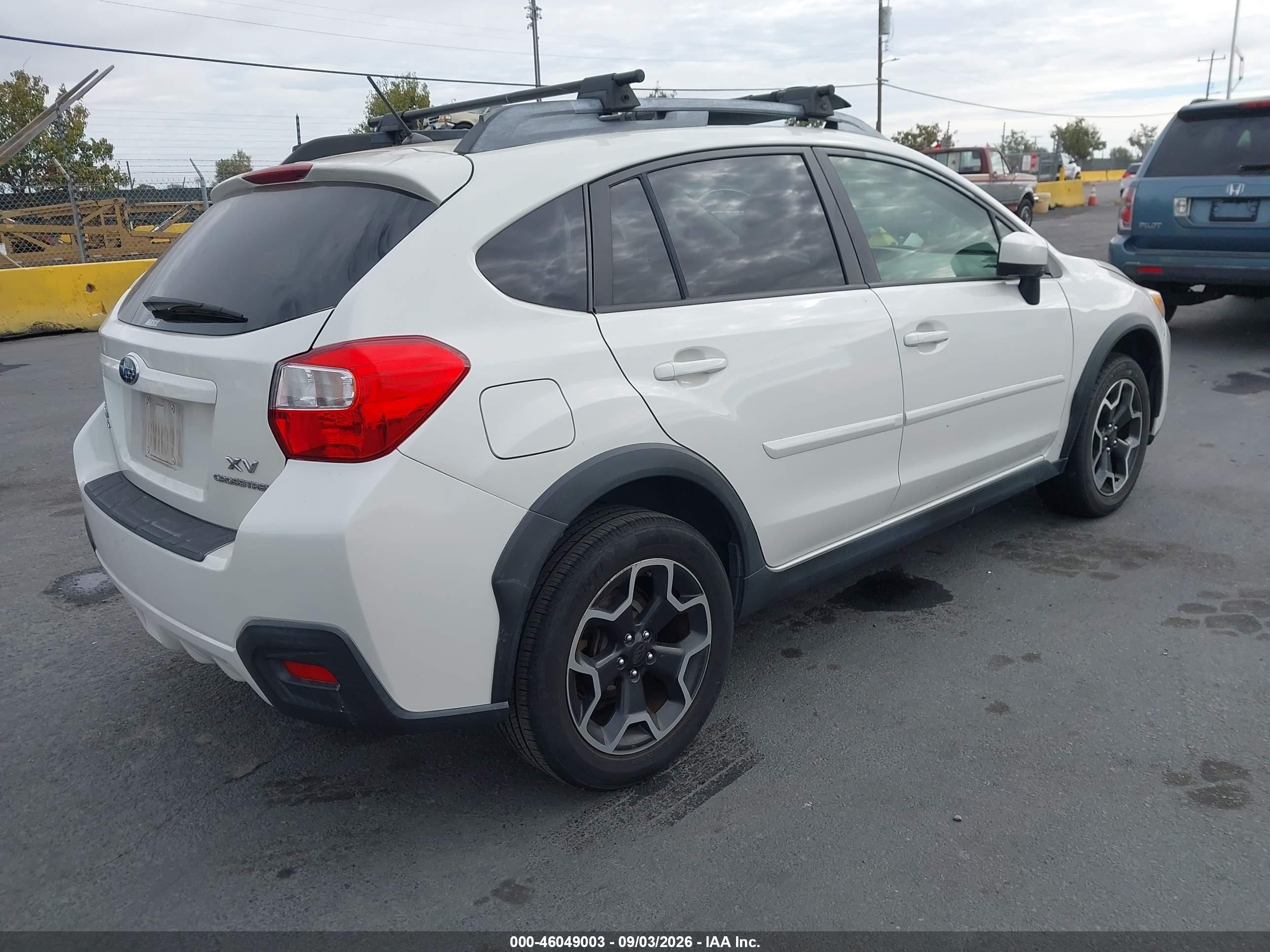 2015 Subaru Xv Crosstrek 2.0i Premium White vin: JF2GPACC0F8257824