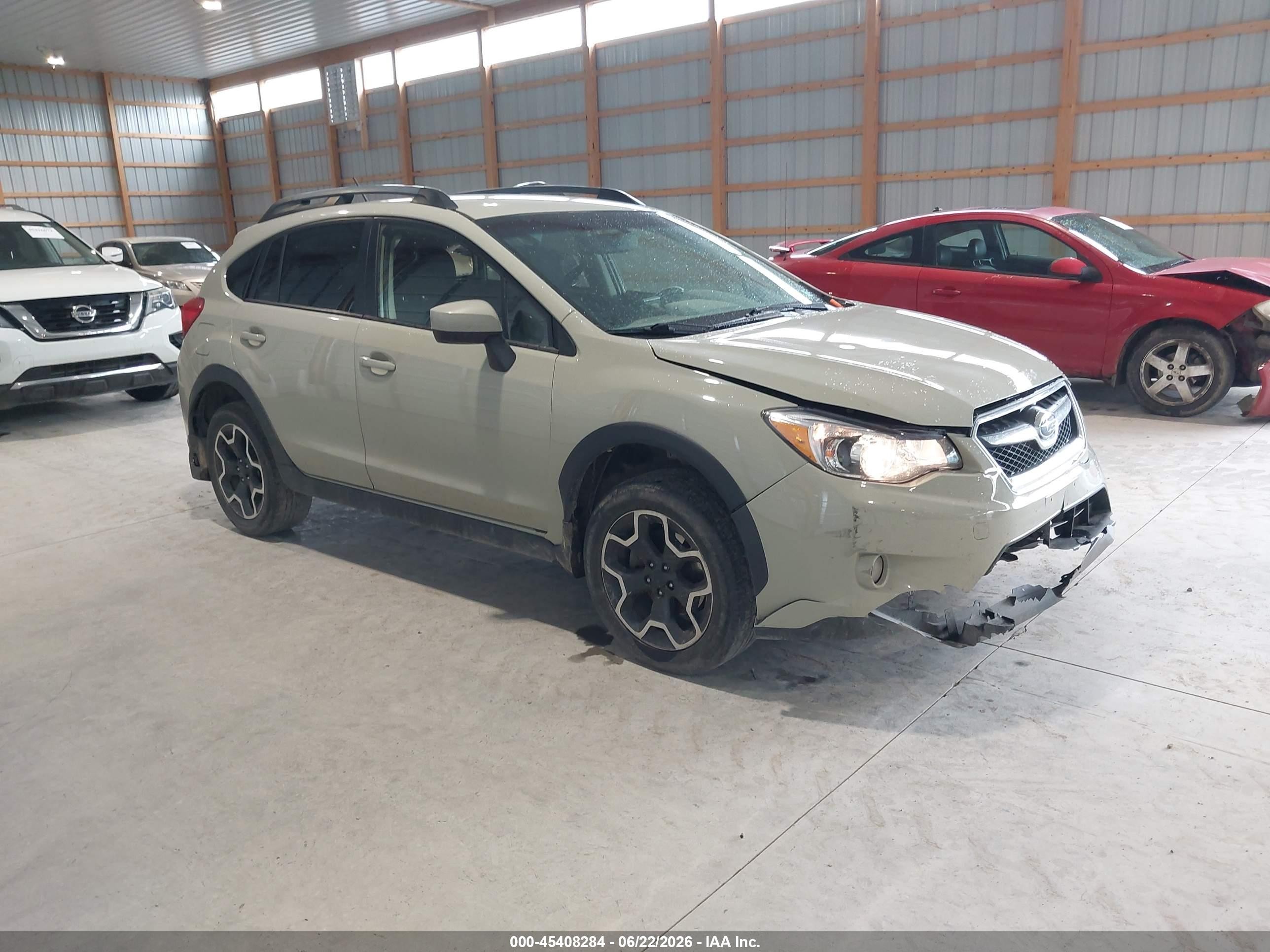 2015 Subaru Xv Crosstrek 2.0i Premium Beige vin: JF2GPACC0F9310175