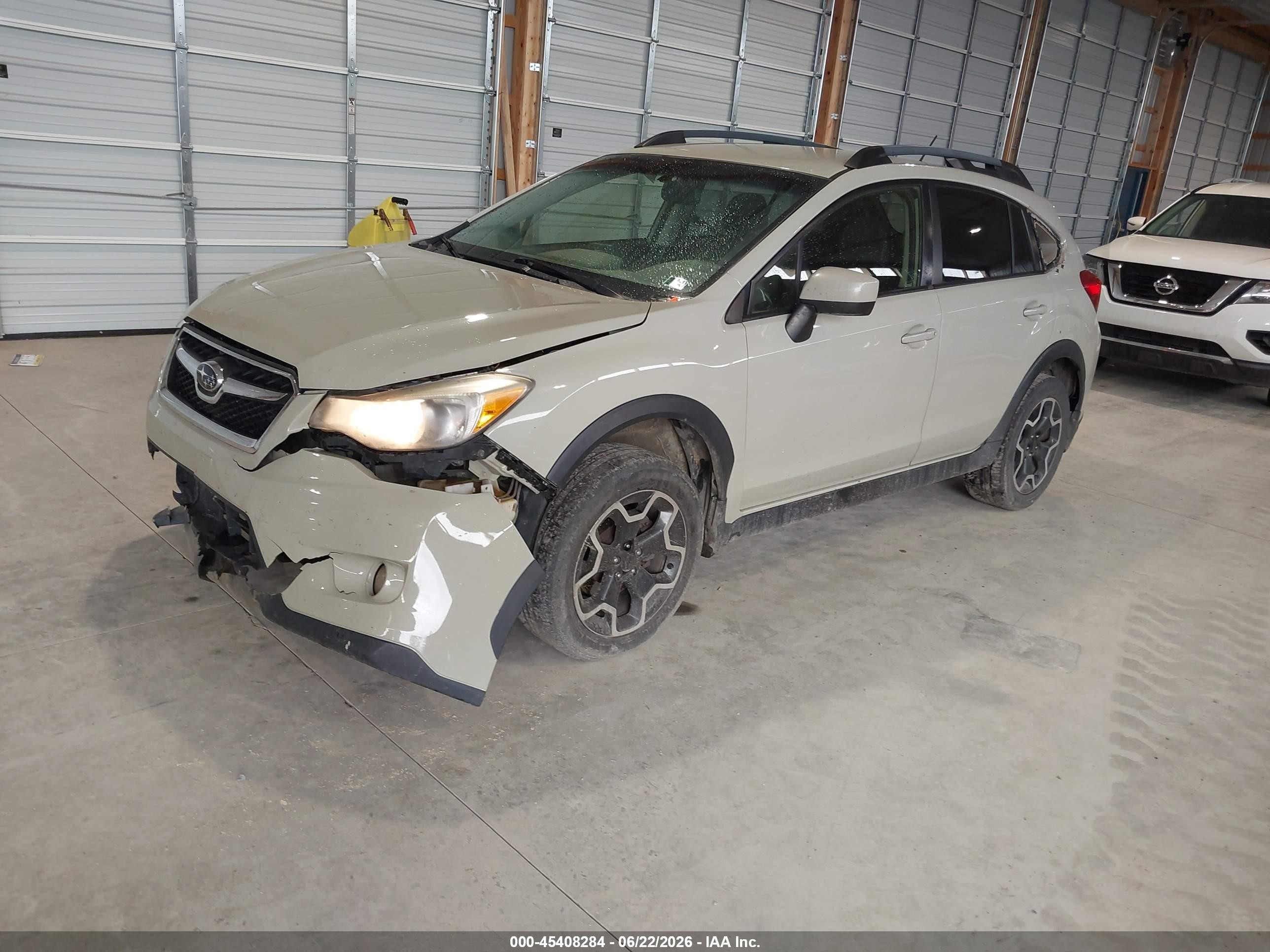 2015 Subaru Xv Crosstrek 2.0i Premium Beige vin: JF2GPACC0F9310175