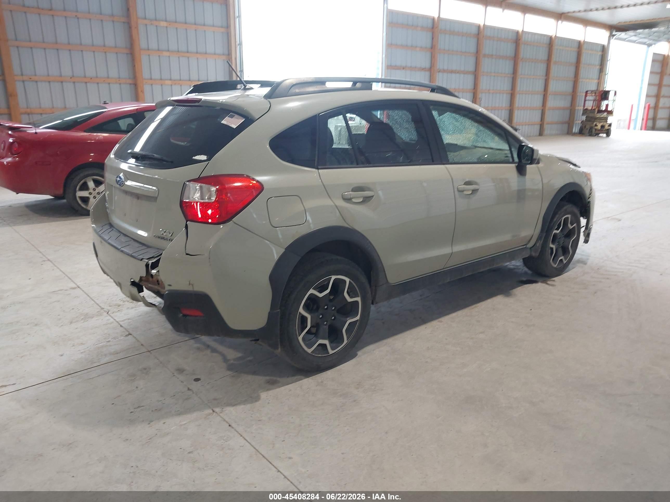 2015 Subaru Xv Crosstrek 2.0i Premium Beige vin: JF2GPACC0F9310175