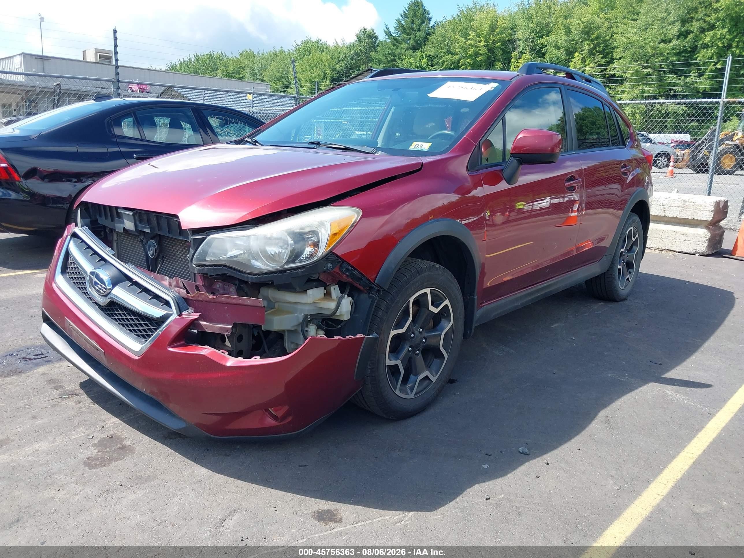 2013 Subaru Xv Crosstrek 2.0i Premium Red vin: JF2GPACC1D2214223