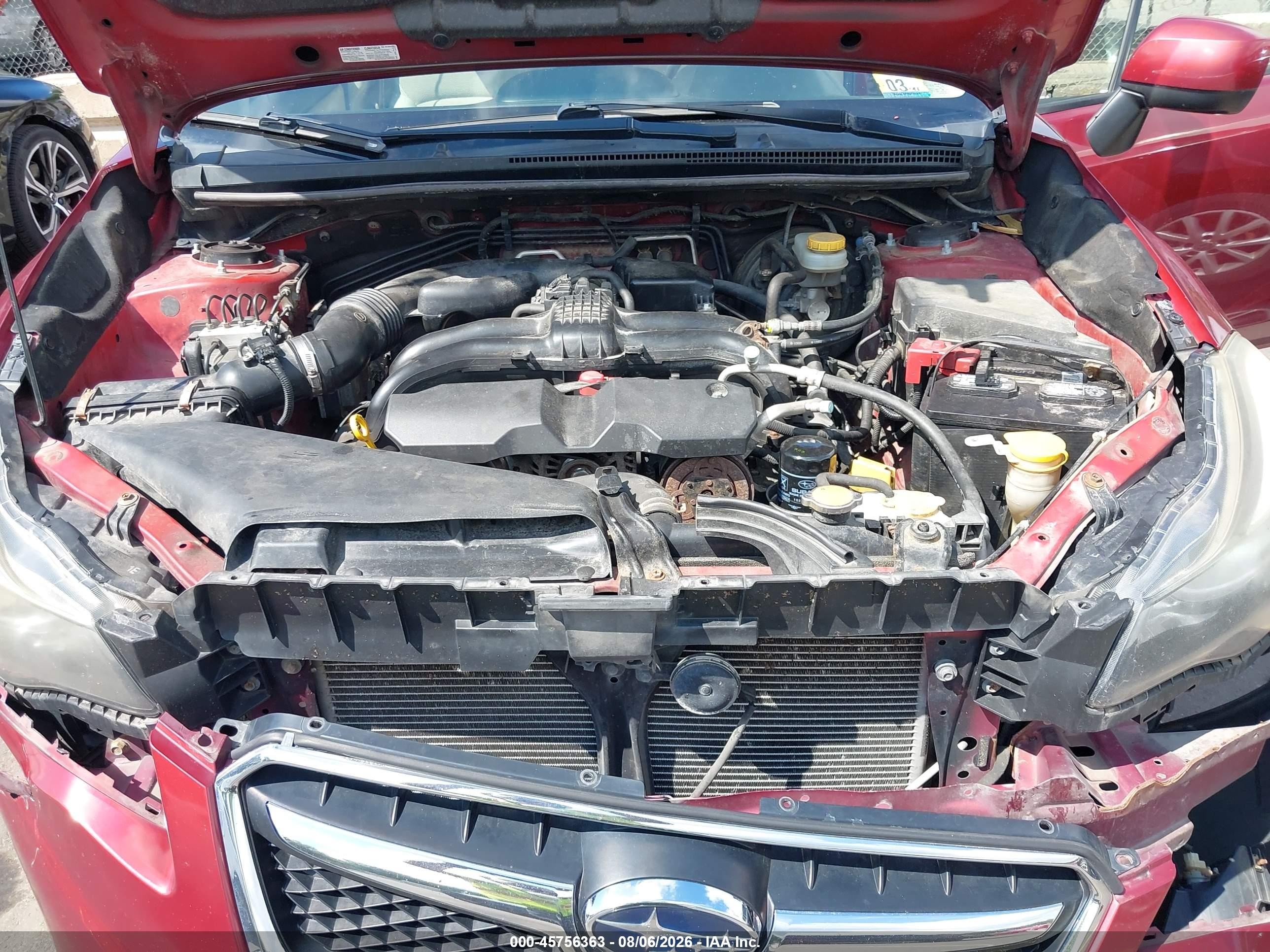 2013 Subaru Xv Crosstrek 2.0i Premium Red vin: JF2GPACC1D2214223