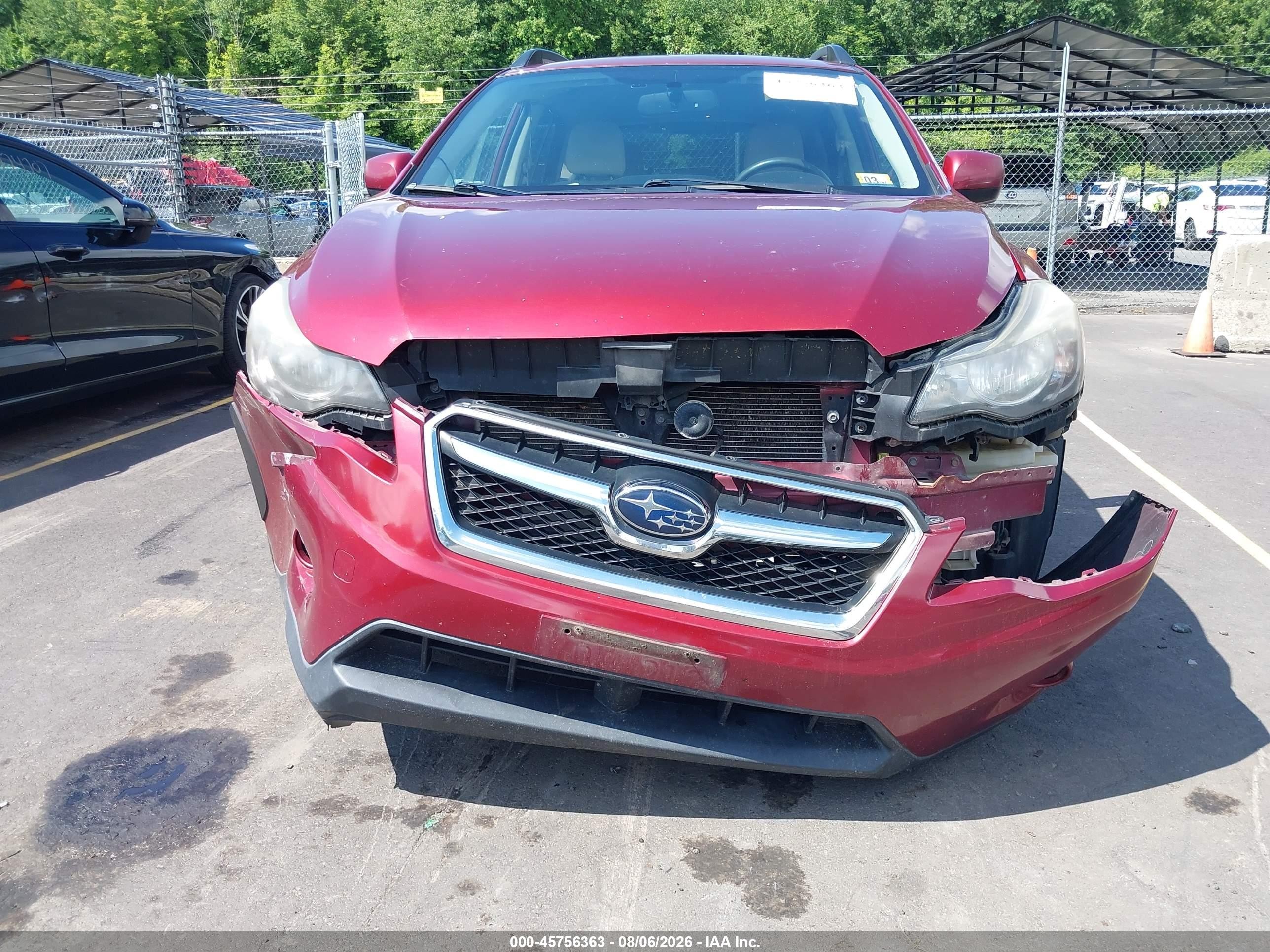 2013 Subaru Xv Crosstrek 2.0i Premium Red vin: JF2GPACC1D2214223