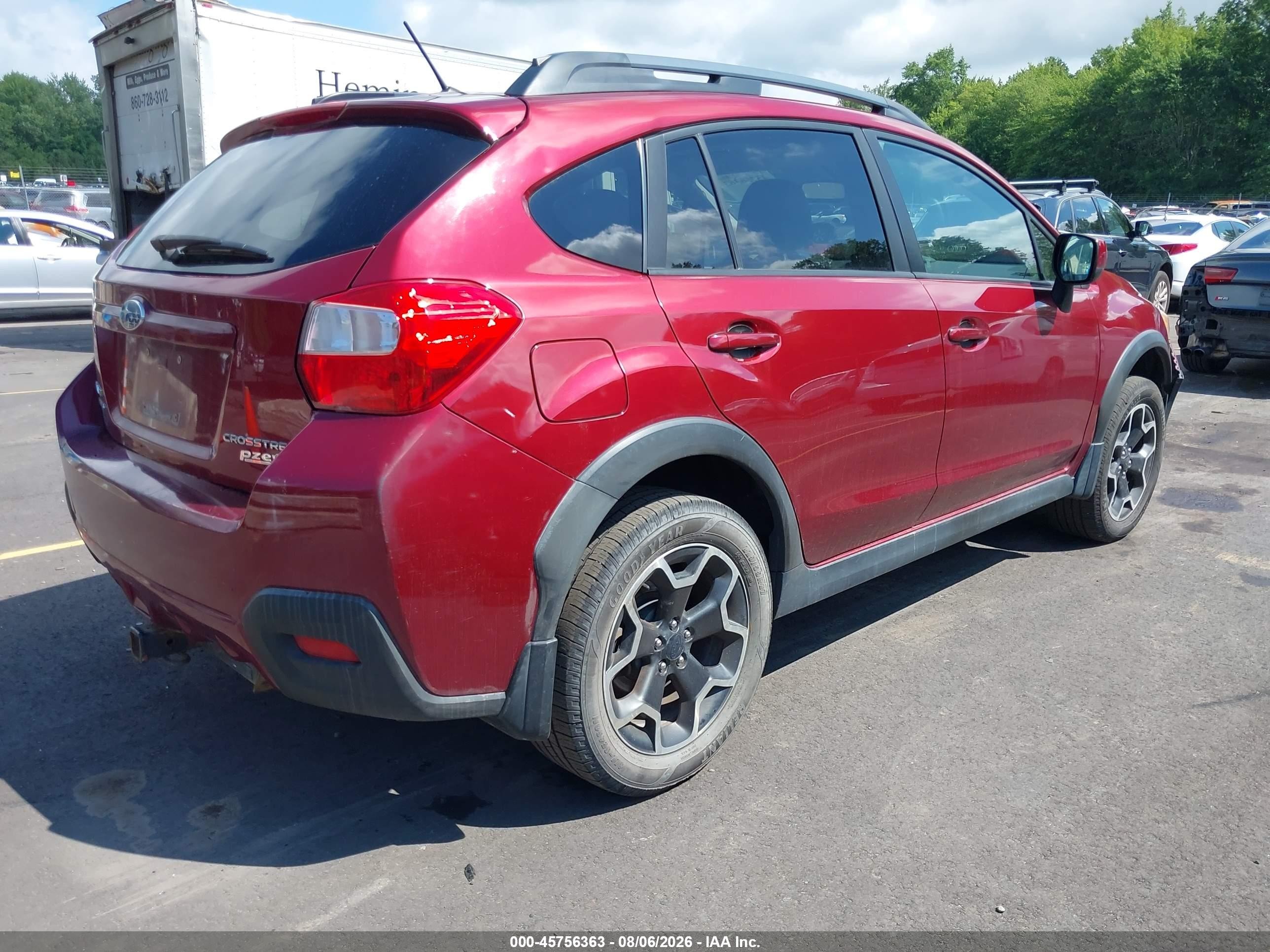 2013 Subaru Xv Crosstrek 2.0i Premium Red vin: JF2GPACC1D2214223