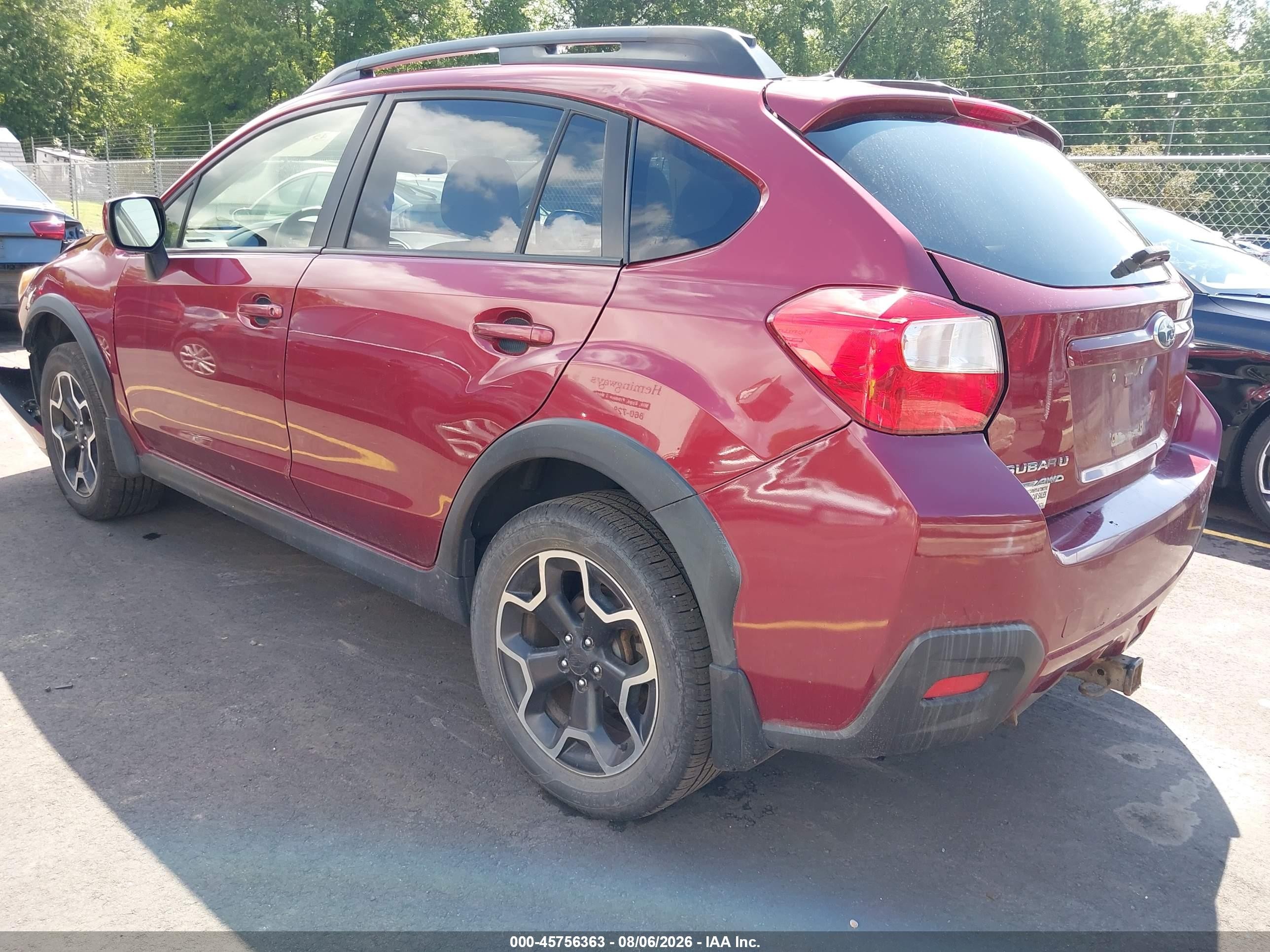 2013 Subaru Xv Crosstrek 2.0i Premium Red vin: JF2GPACC1D2214223