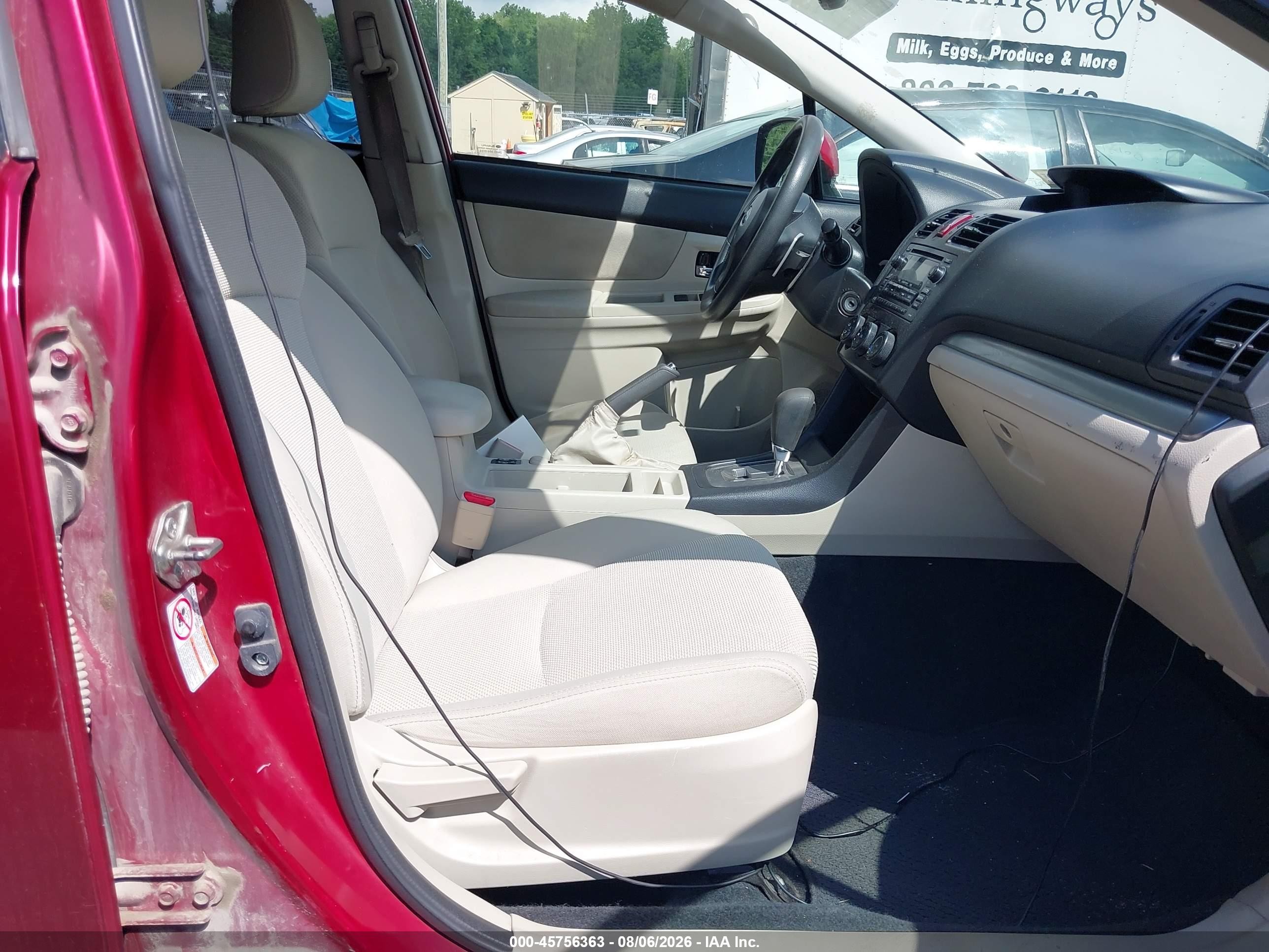 2013 Subaru Xv Crosstrek 2.0i Premium Red vin: JF2GPACC1D2214223