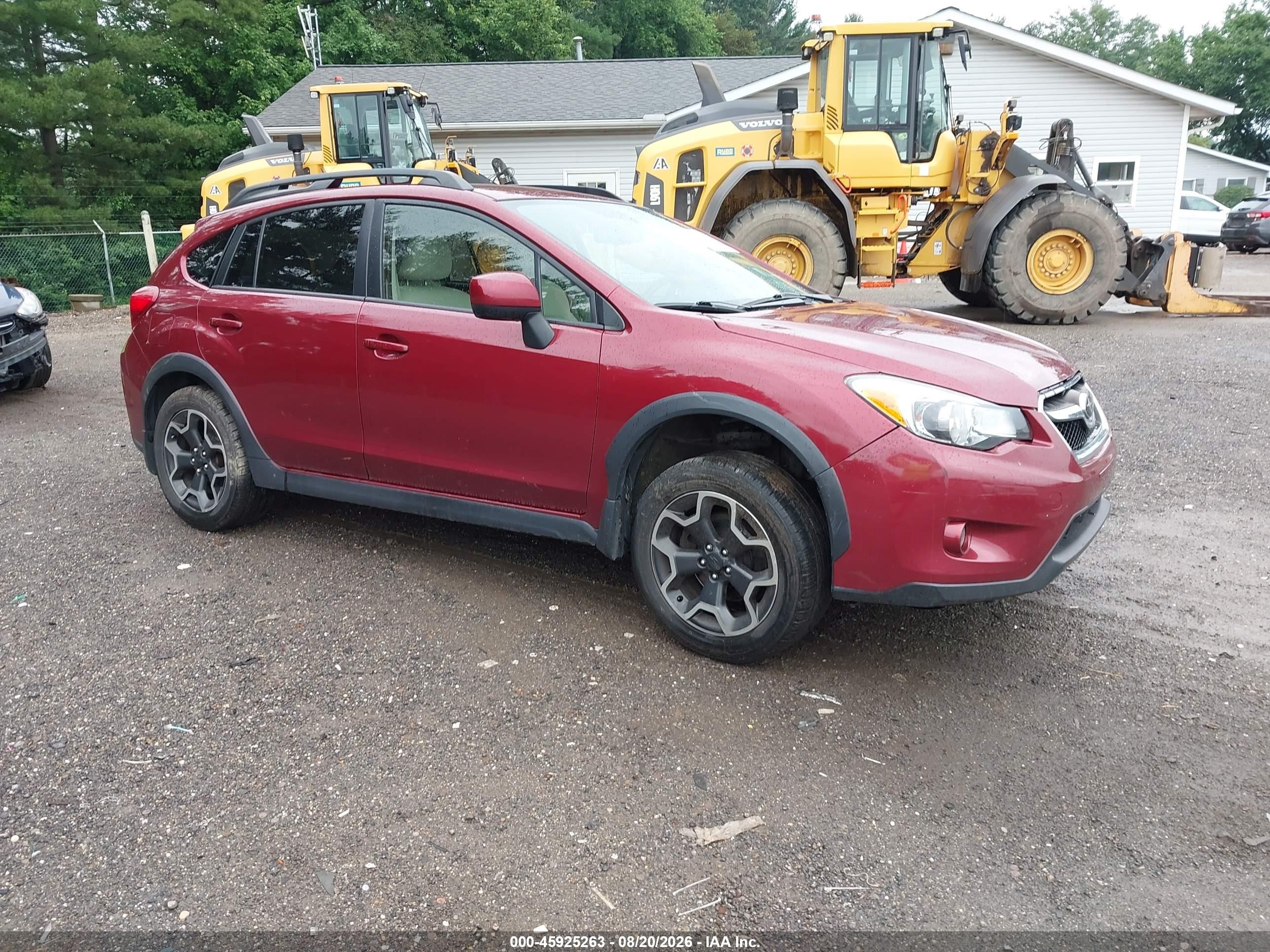 2014 Subaru Xv Crosstrek 2.0i Premium Red vin: JF2GPACC1E8238763